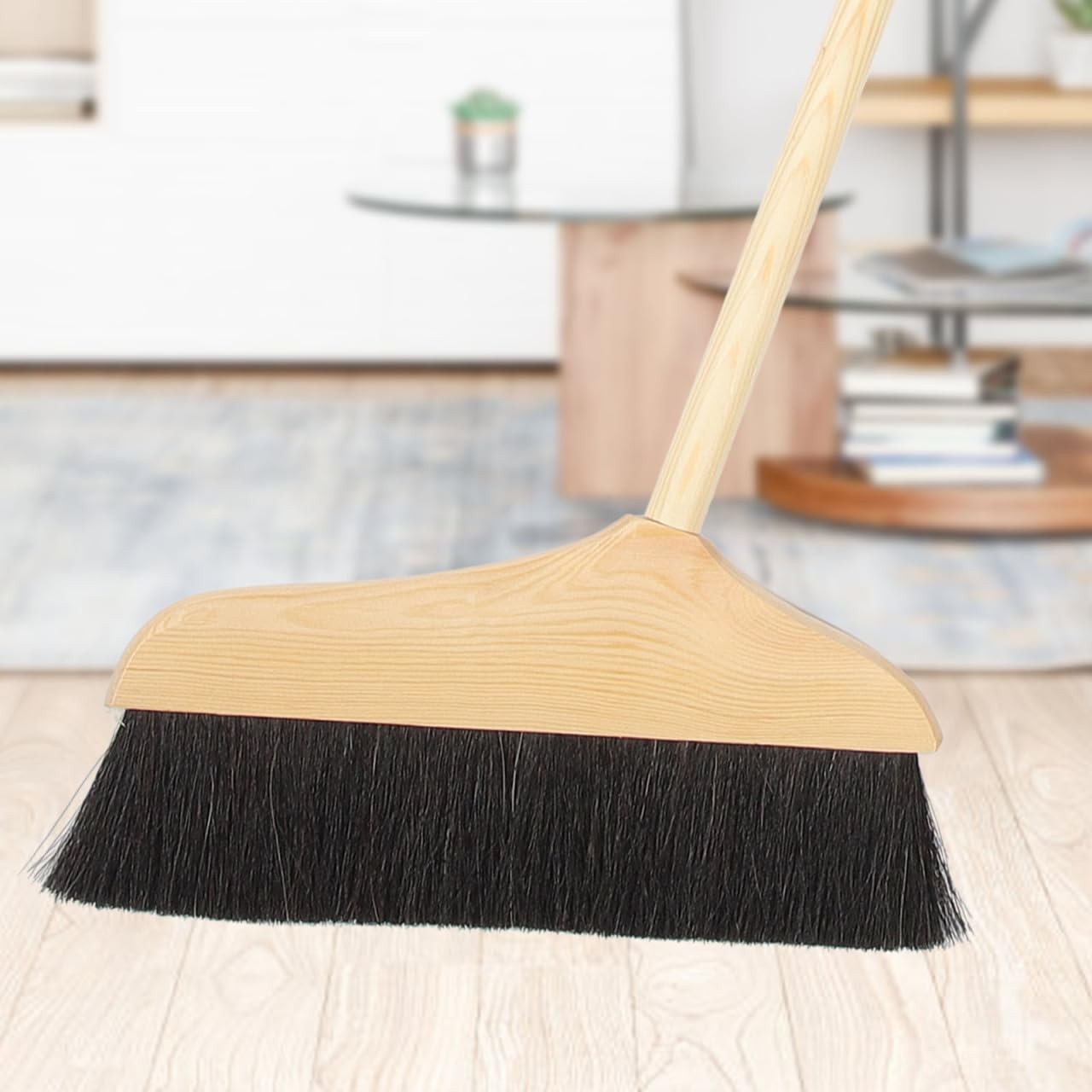 Horsehair Broom, Horsehair Broom or Wood Floors Indoor Broom Soft Bristle