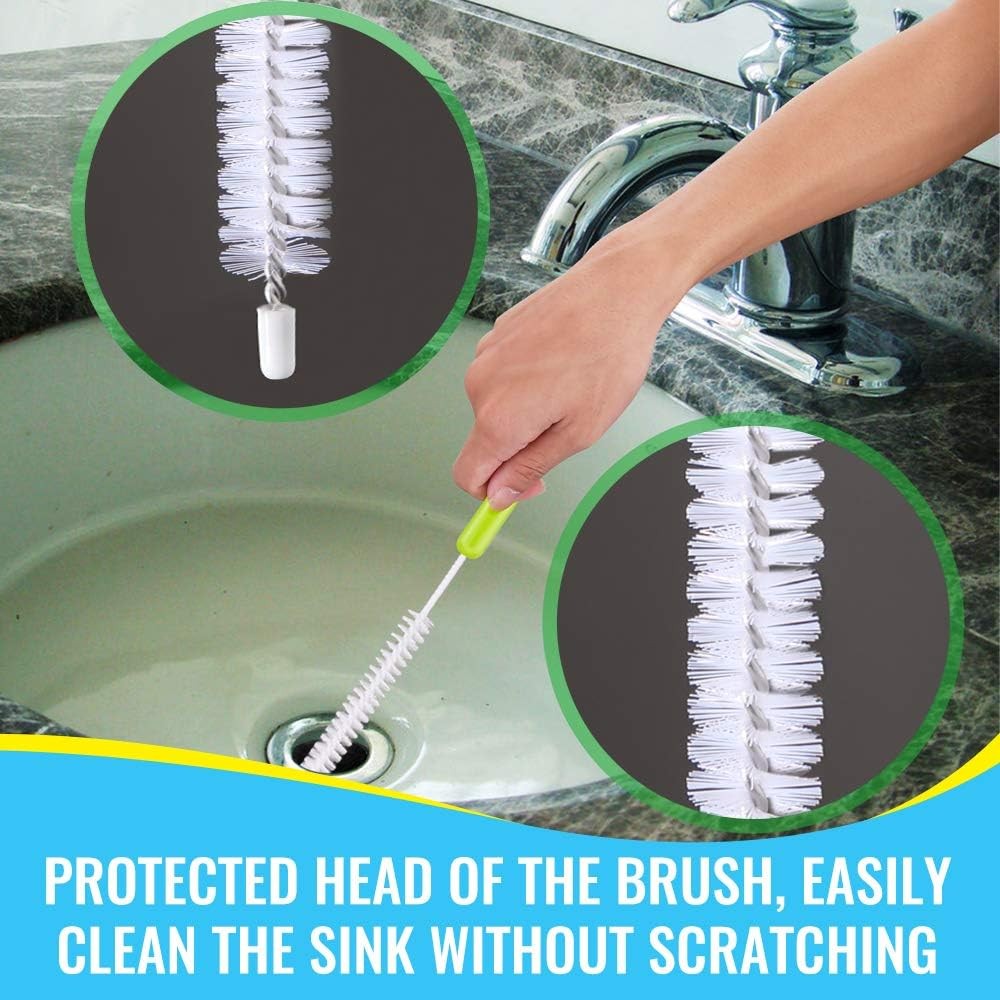 Bottle Cleaning Brush Set – Long Handle Bottle Cleaner for Washing Narrow Neck