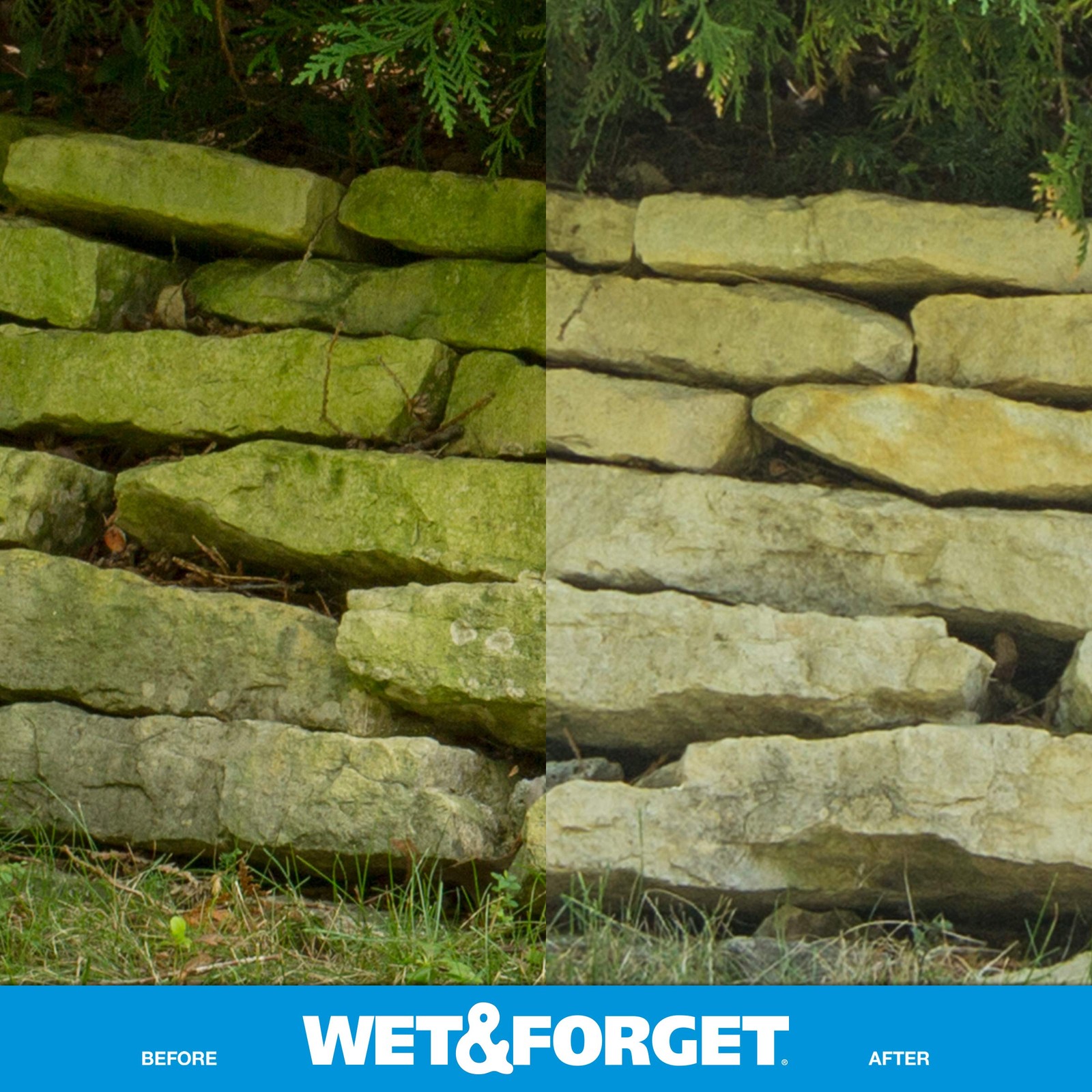 Wet & Forget Moss, Mold, Mildew, & Algae Gallon / 128 oz – Old, Original