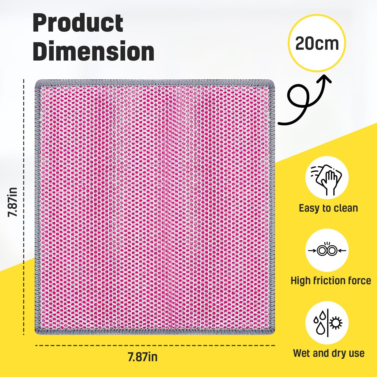 NEW 2026 | Non Scratch Wire Dishcloth | Metal Cleaning Rag for Kitchen Cookwa…