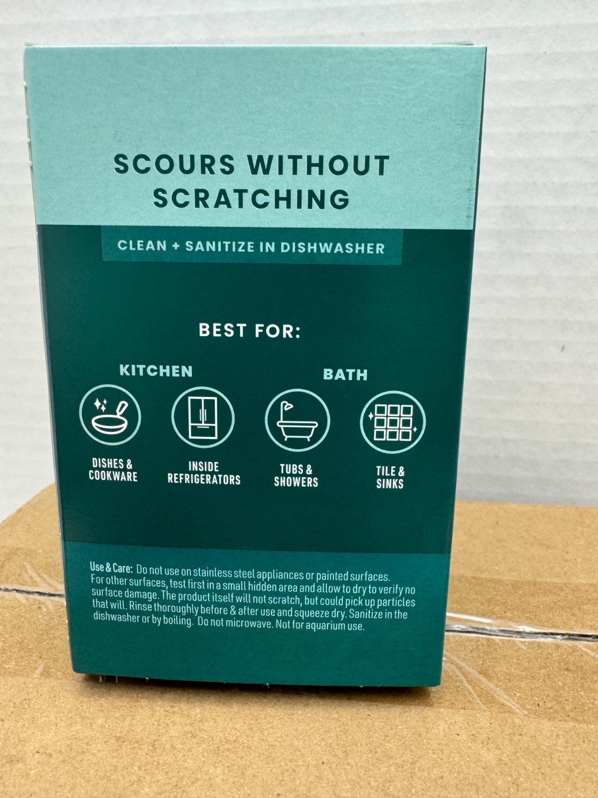 8pk/3 Scotch Brite Dobie Original Scrub NonScratch Cleaning Pads 723-2F Reusable