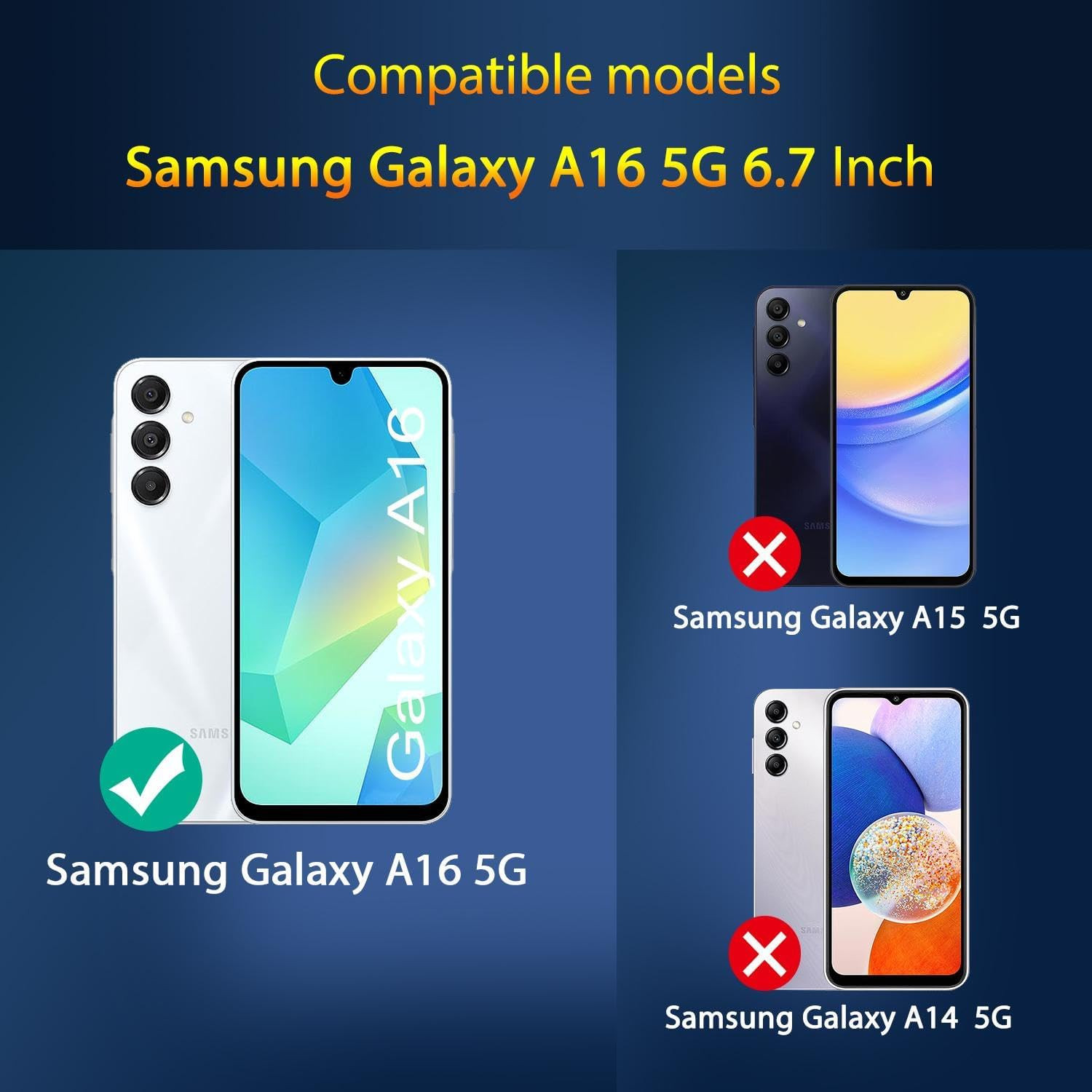 3 Pack Screen Protector for Samsung Galaxy A16 4G/5G + 3 Pack Camera Lens Pro…