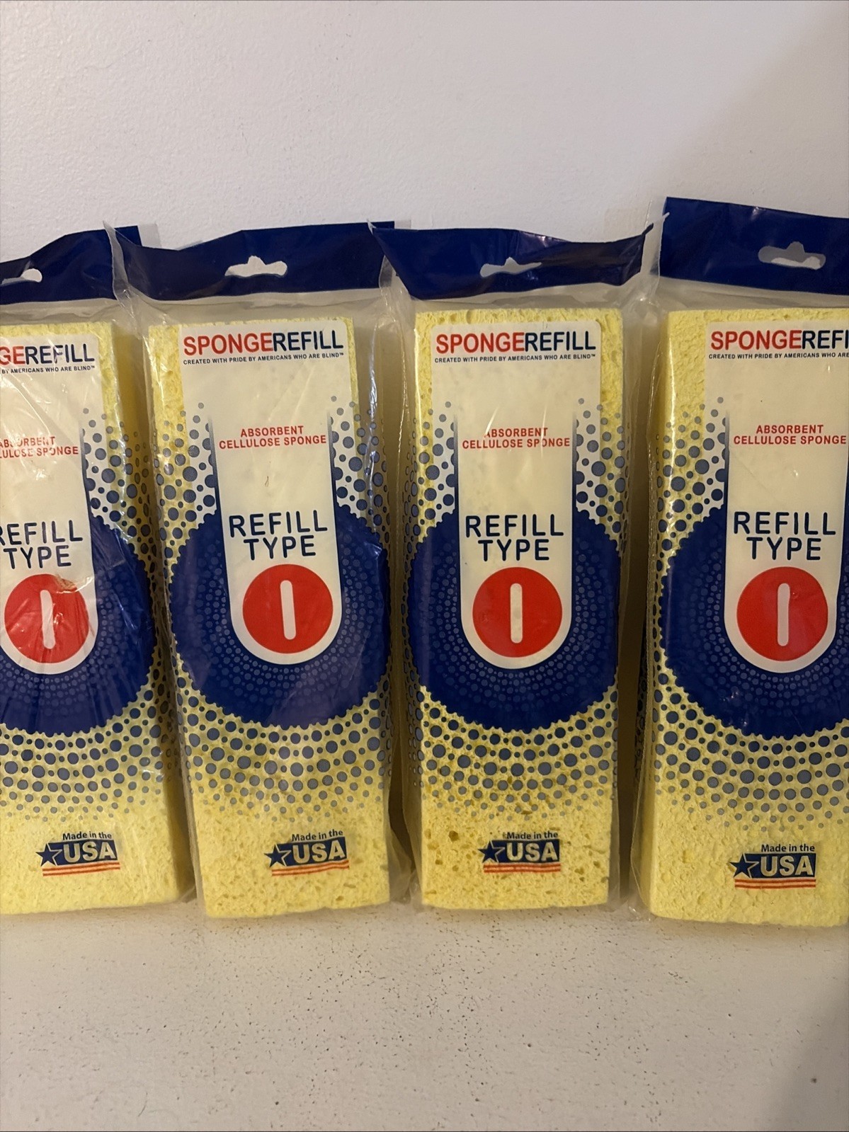 5 Butterfly Mop Set Absorbent Cellulose Poly Sponge Refill Head Type I USA NEW