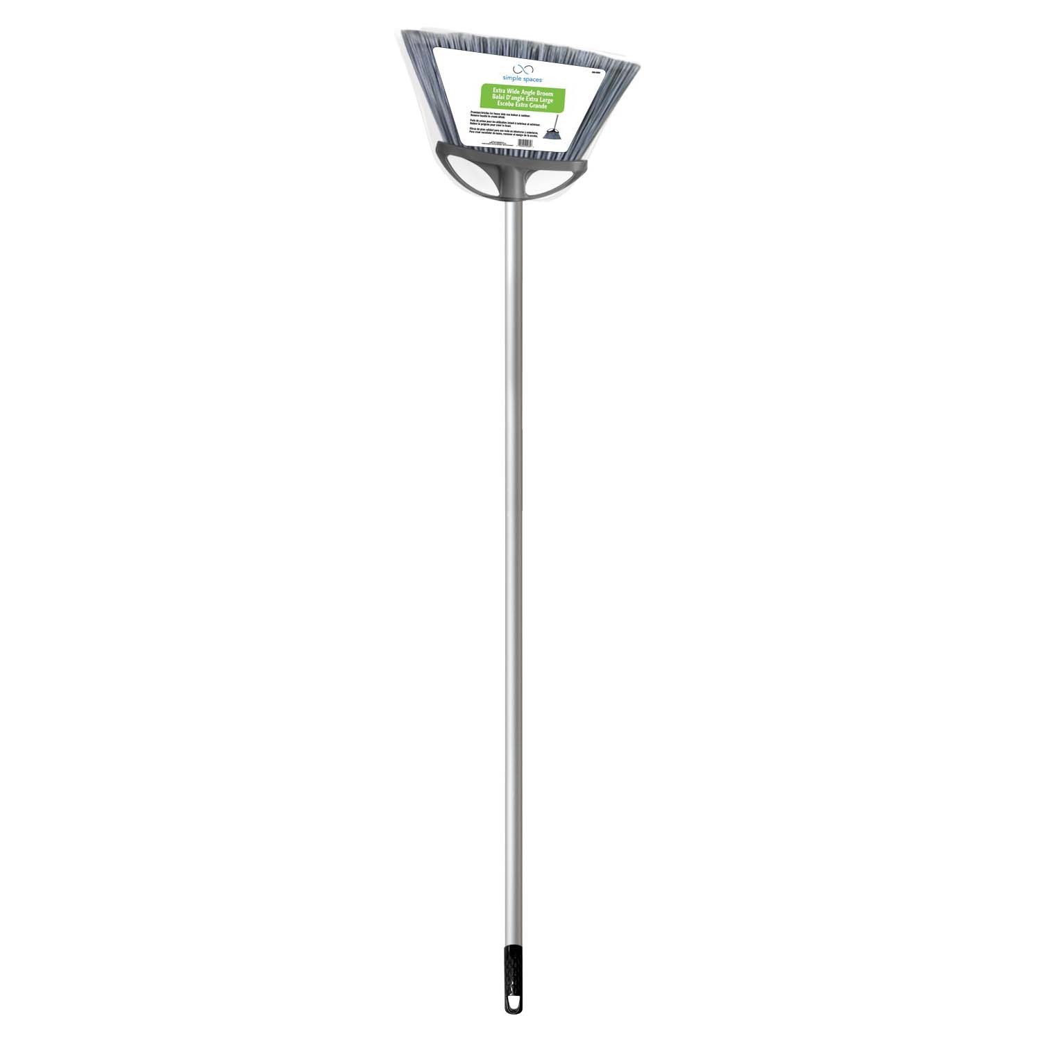 Simple Spaces 2054 Angle Broom, 13 in Sweep Face, 6 in L Trim, Recycle Polypropy