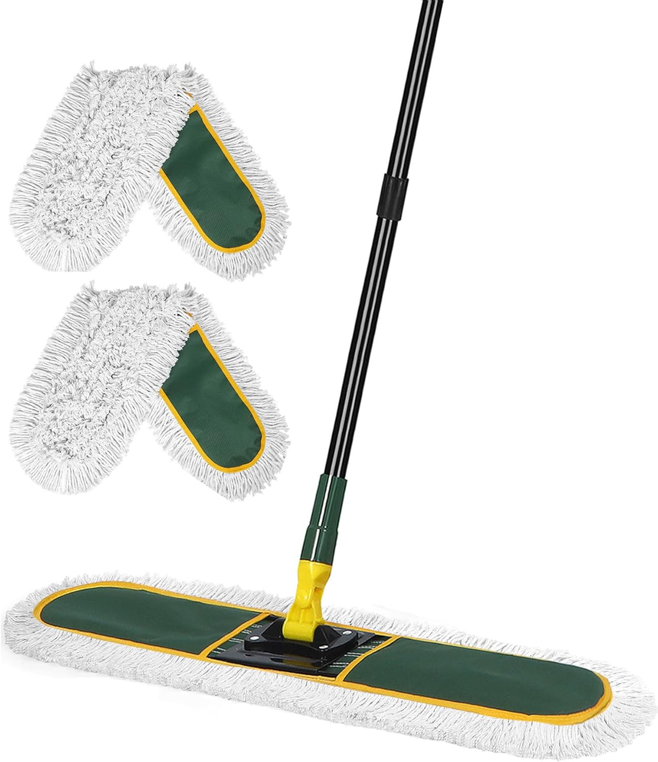 24″ Commercial Dust Mop for Floor Cleaning, Heavy Duty Large Mop with Replacemen