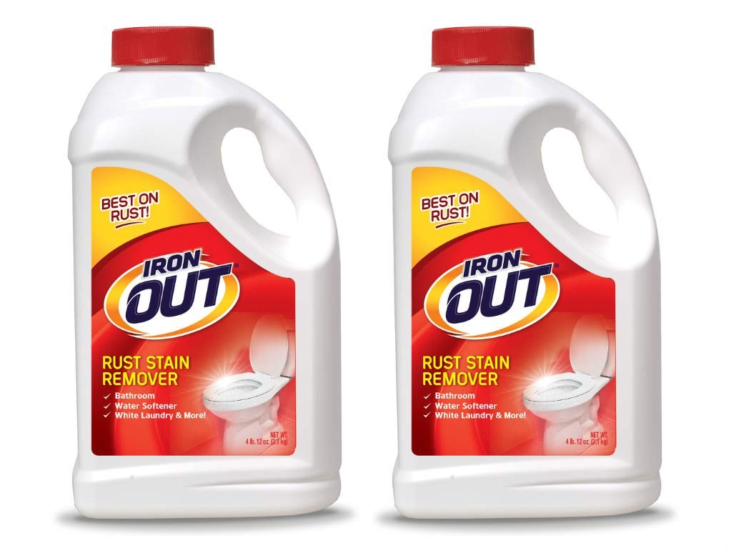 Iron Out Rust Stain Remover Powder 4 Lb 12 Oz 2 Bottles Io65N