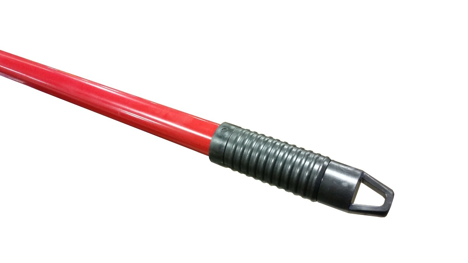60″ Red Powder Coated Steel Broom Handle with Metal Thread