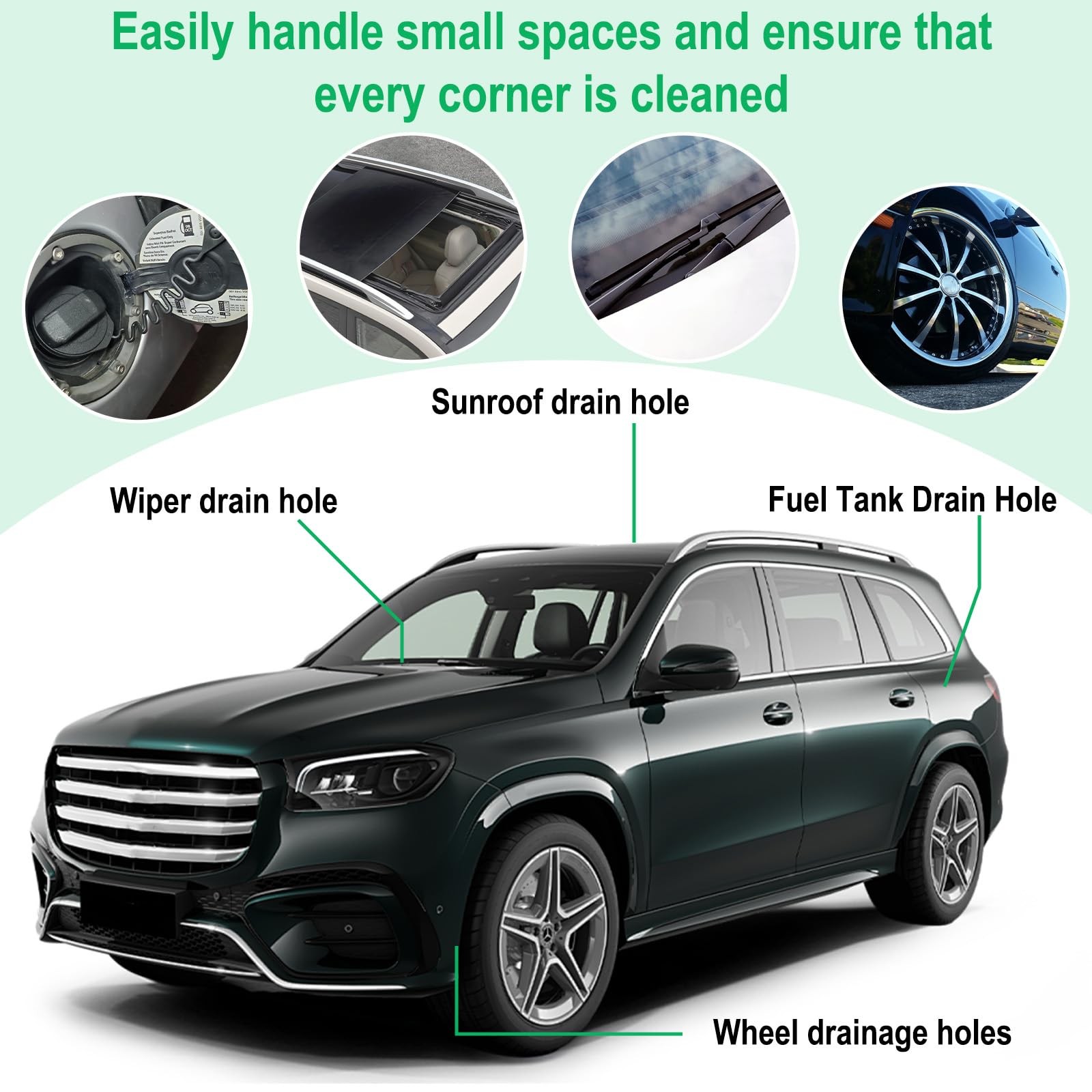 Auto Sunroof Drain Cleaning Tool, 78 Inch Flexible Nylon & Steel Wire Tube