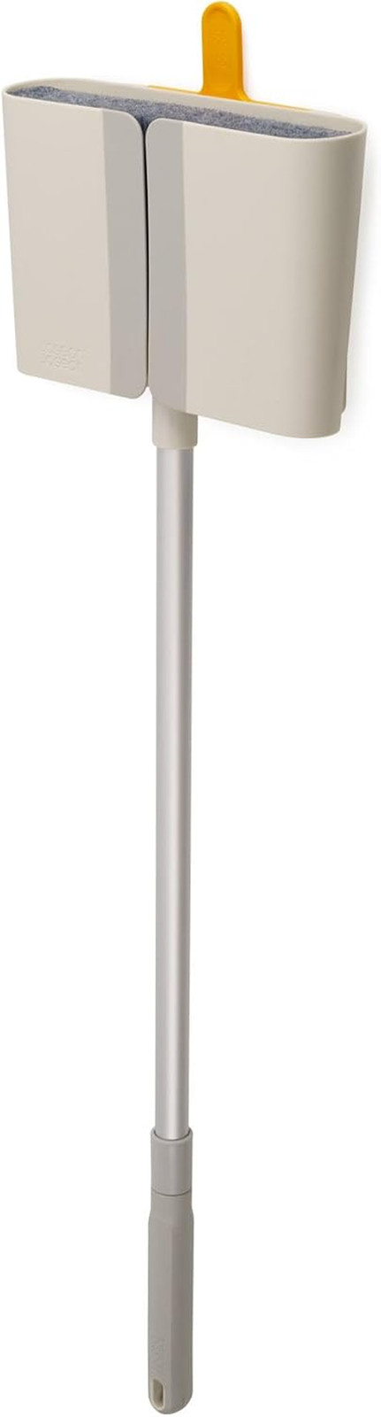Cleantech Wall-Mounted, Adjustable Long Handle Broom Sweeper with Dust-Shield St