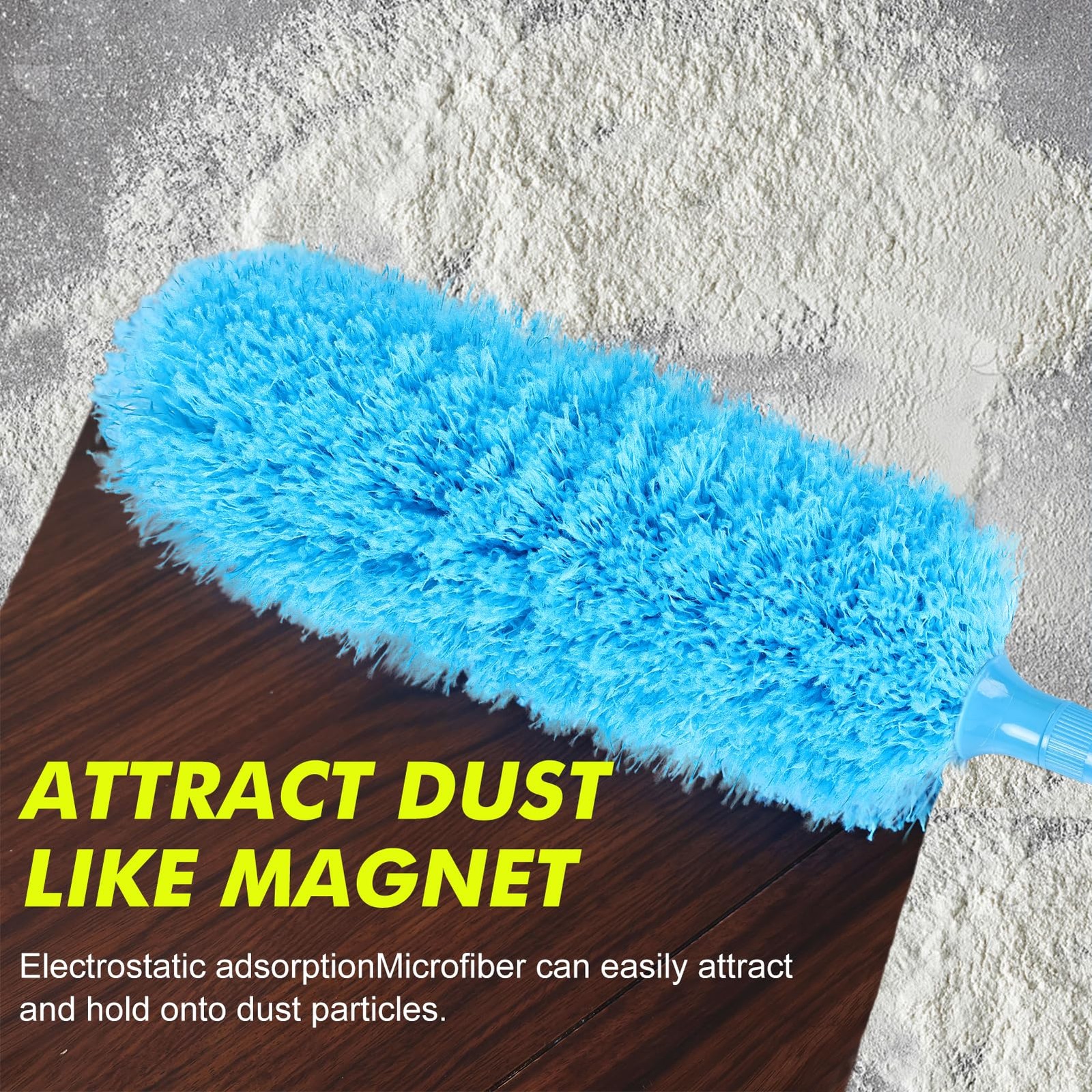iHUFeather Rainbow Extendable Static Duster Reusable 32-100inch-3pcs,