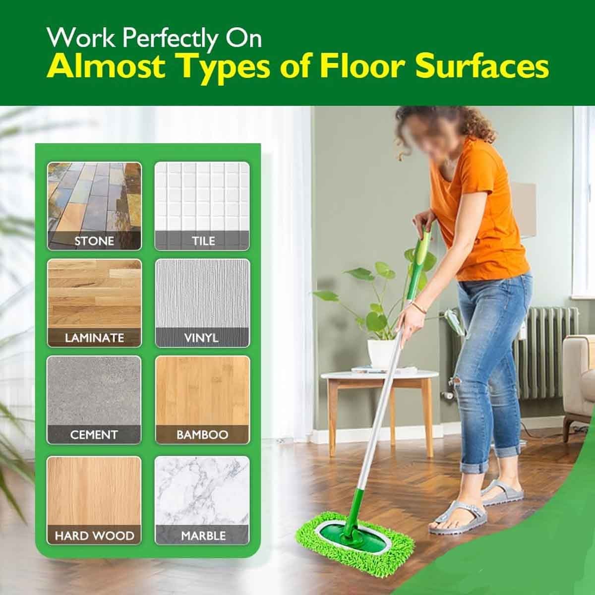 8 Pack Reusable Chenille Mop Refill Pads Fit Standard Swiffer Sweeper New
