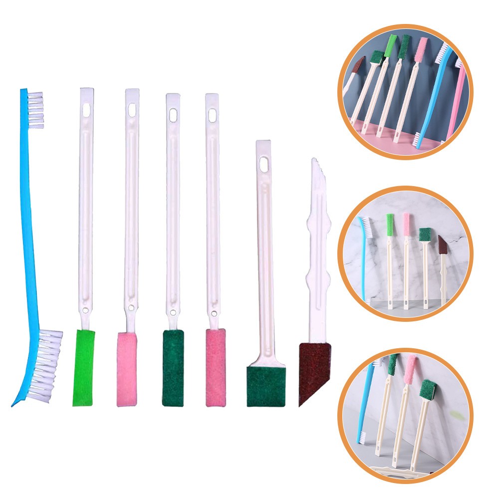 Shower Cleaner Tool Sandpaper For Households Bathroom Cleaning 7Pcs 5.3×0.6in