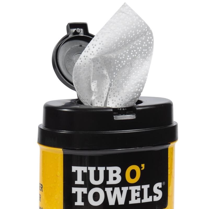 Tub O’ Towels Heavy Duty Fiber Weave Cleaning Wipes 8 in. W X 7 in. L 40 pk