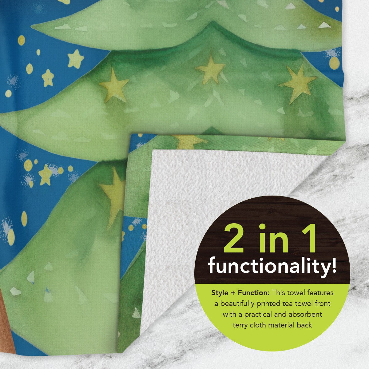 Briarwood Lane Festive Reindeer Cotton Hand Towel