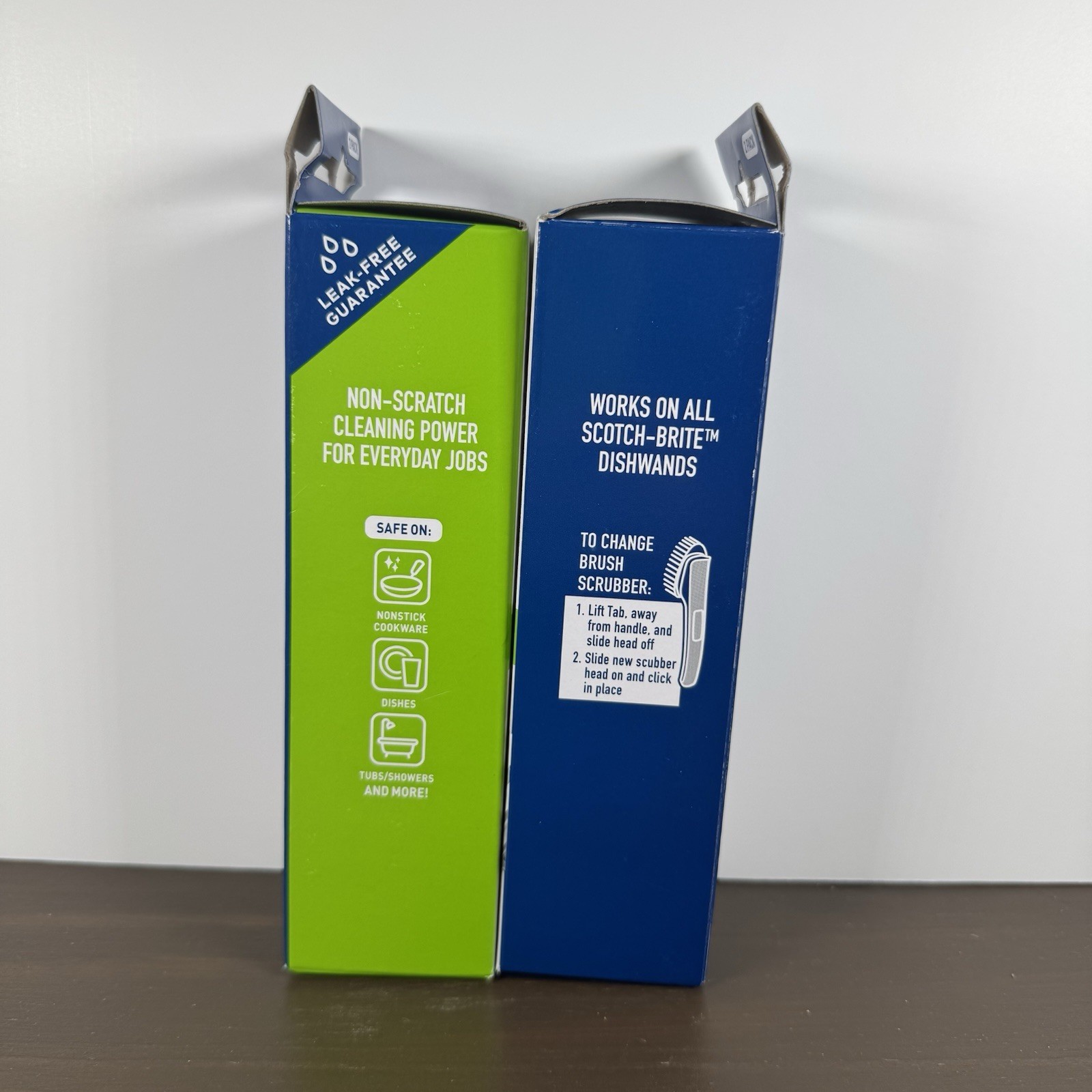 Scotch-Brite Unisex Dishwand Refills Soap Control White Green – 2 Pack – New