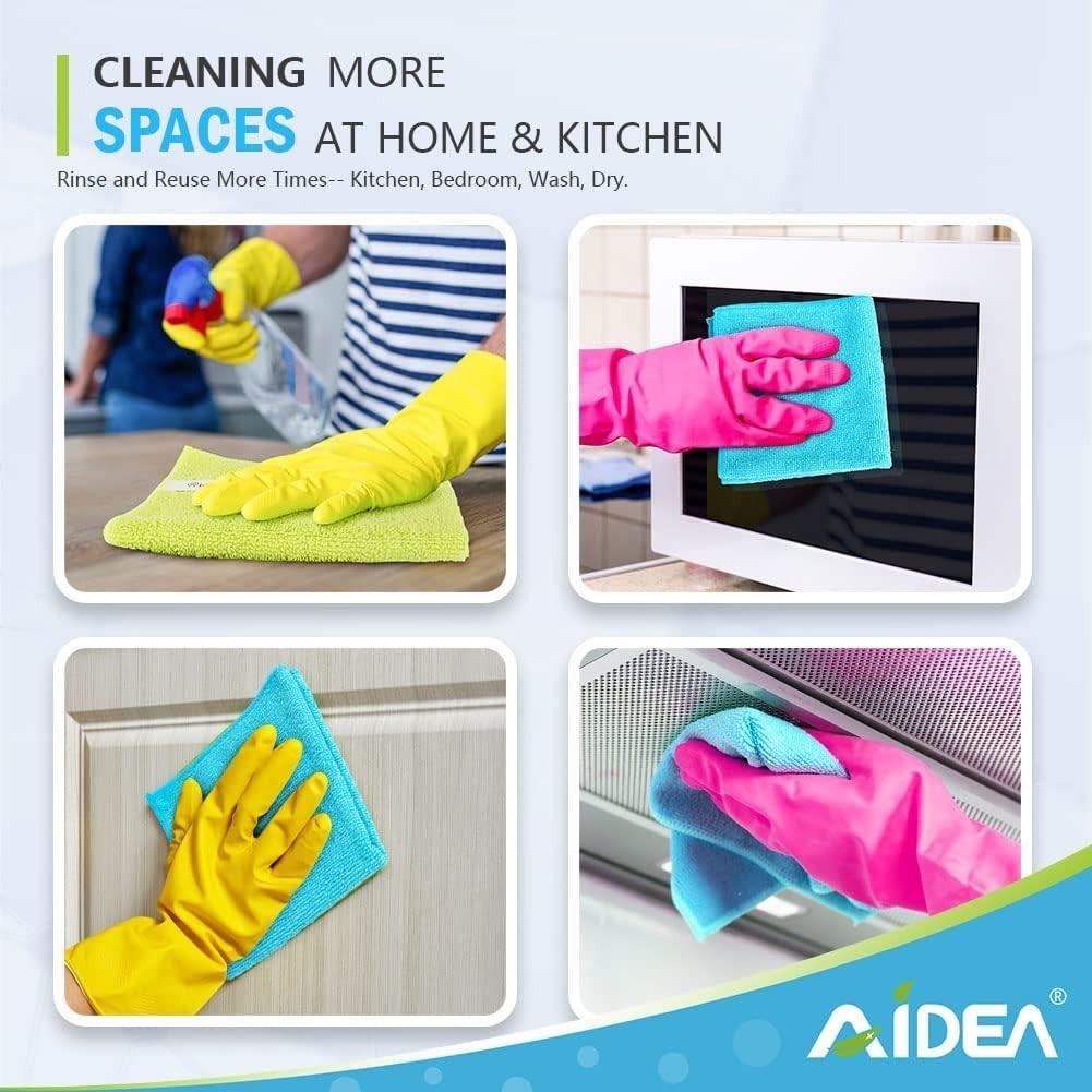 Soft & Scratch-Free Microfiber Cleaning Cloths – 8PK for Multi-Surface Cleaning