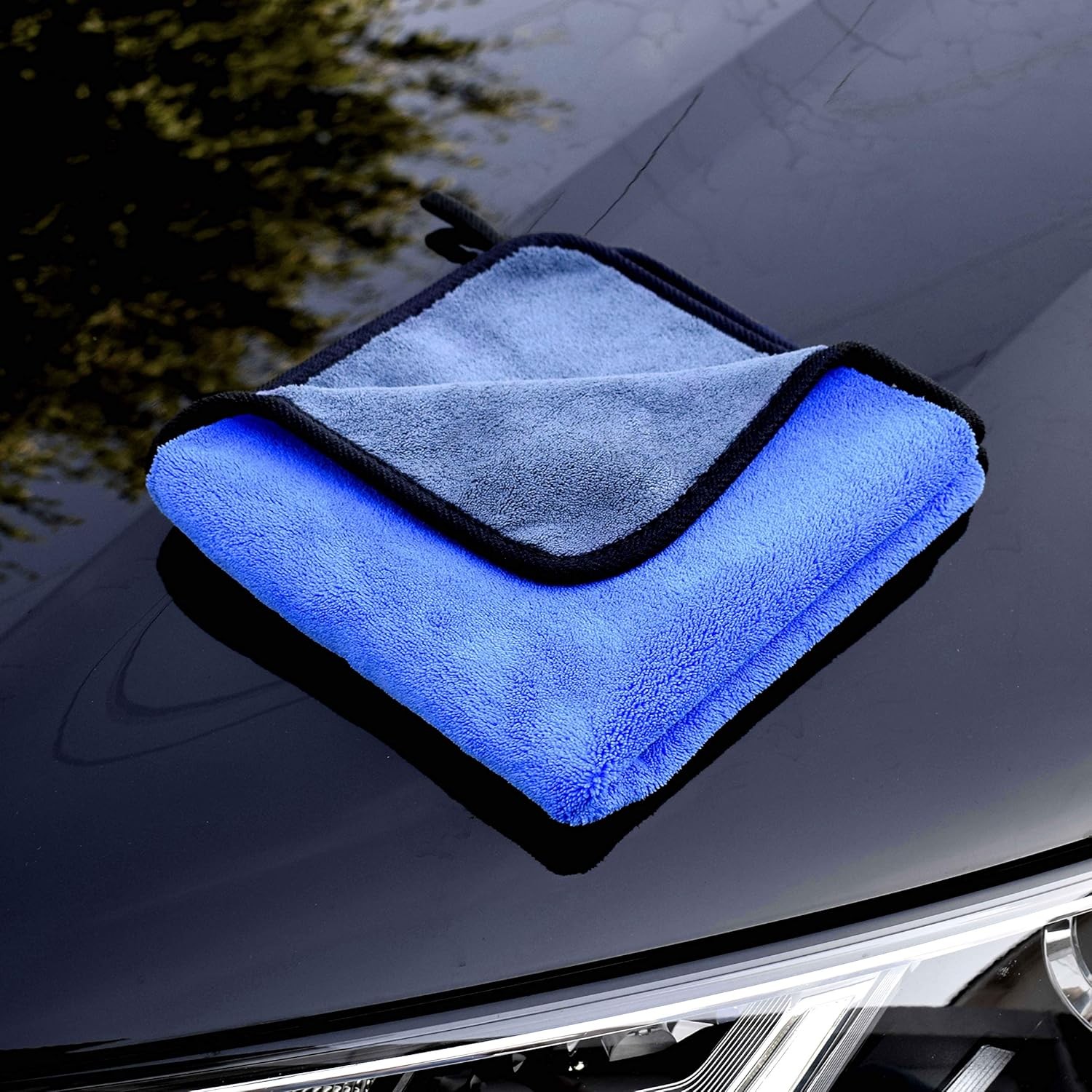 Microfiber Towels for Cars 3 Pieces 500 GSM 11.80 x Inches, Blue