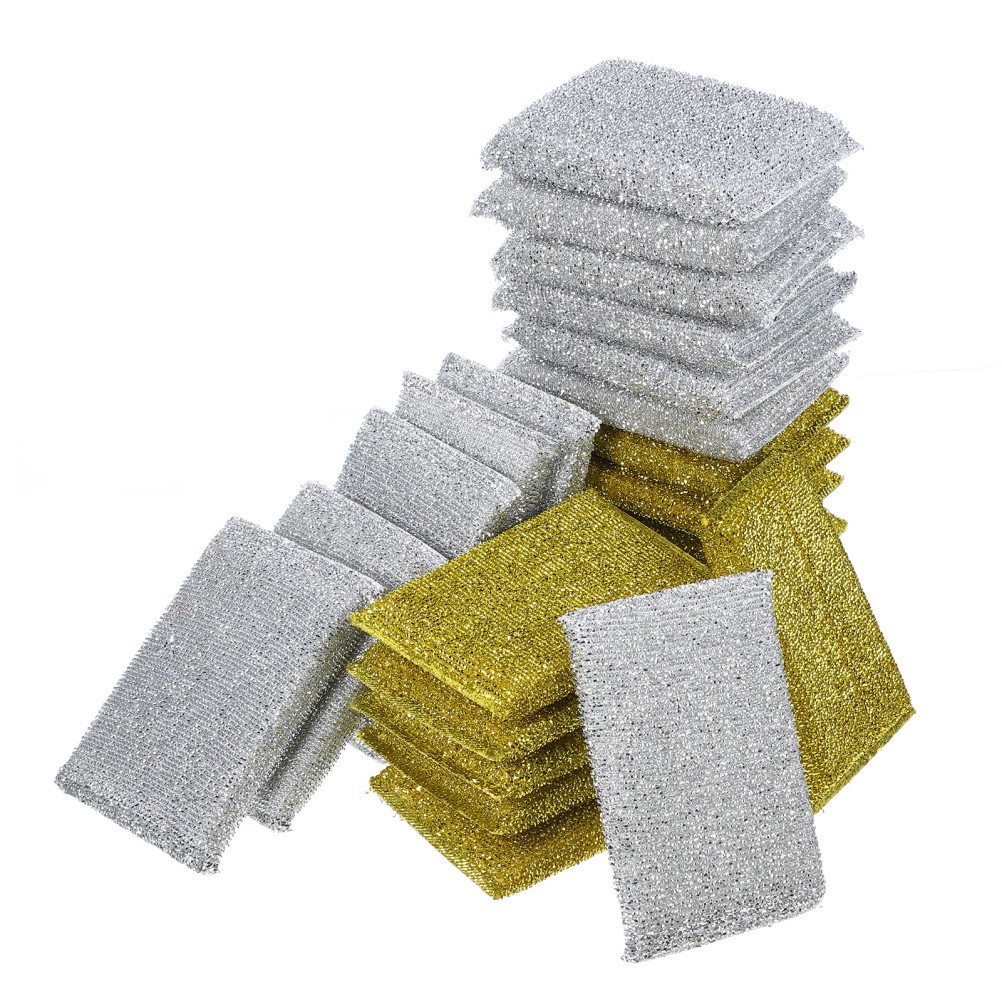 Cleaning Sponges Sponge Golden Kitchen Surface Cleaning 24Pcs 5×3.3×0.6In