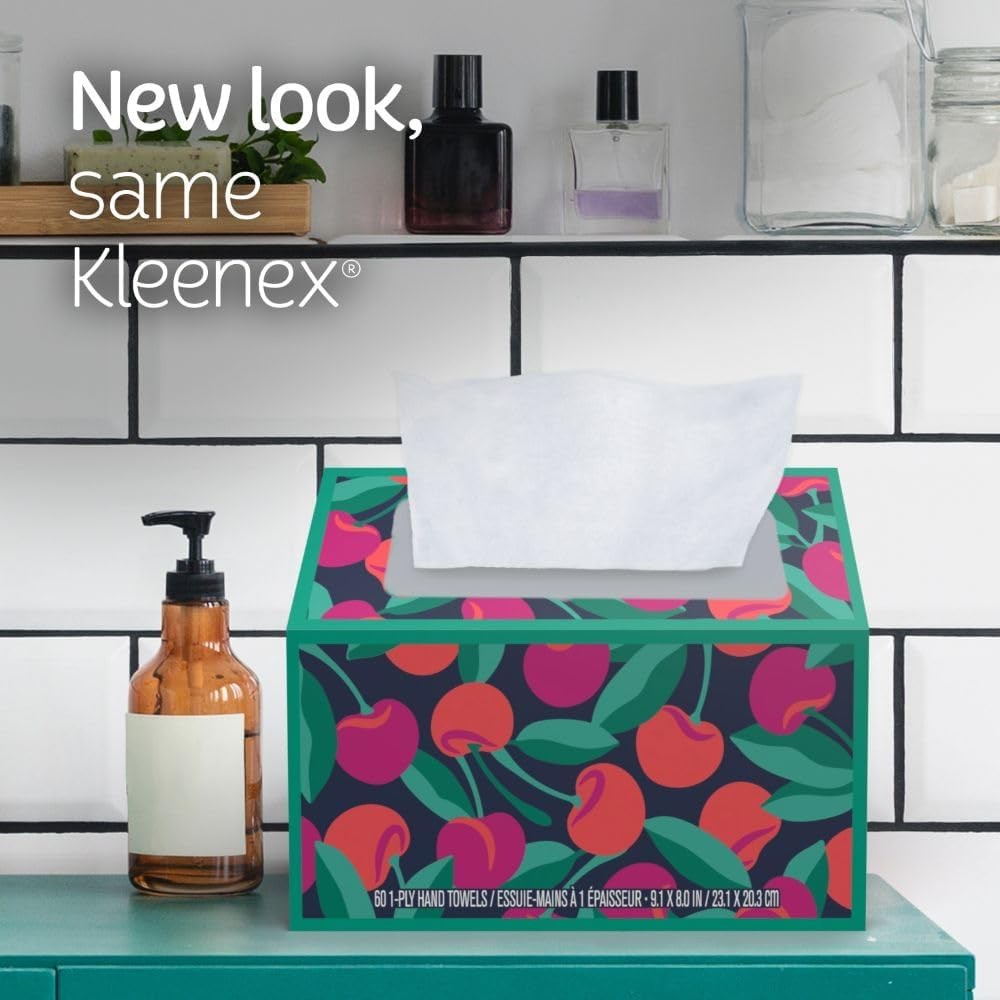 Kleenex Disposable Paper Hand Towels, 6 Boxes, 60 60 Count (Pack of 6), White