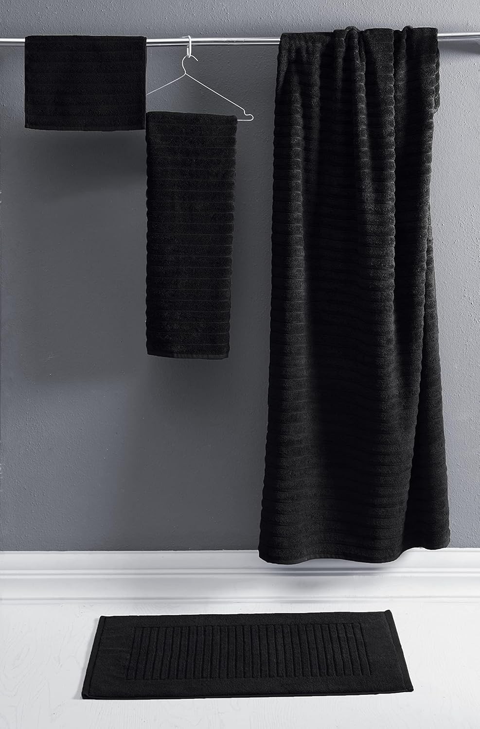 CTT Luxury 6 Piece Towel Set, 100% Turkish Cotton, Quick Drying, Highly
