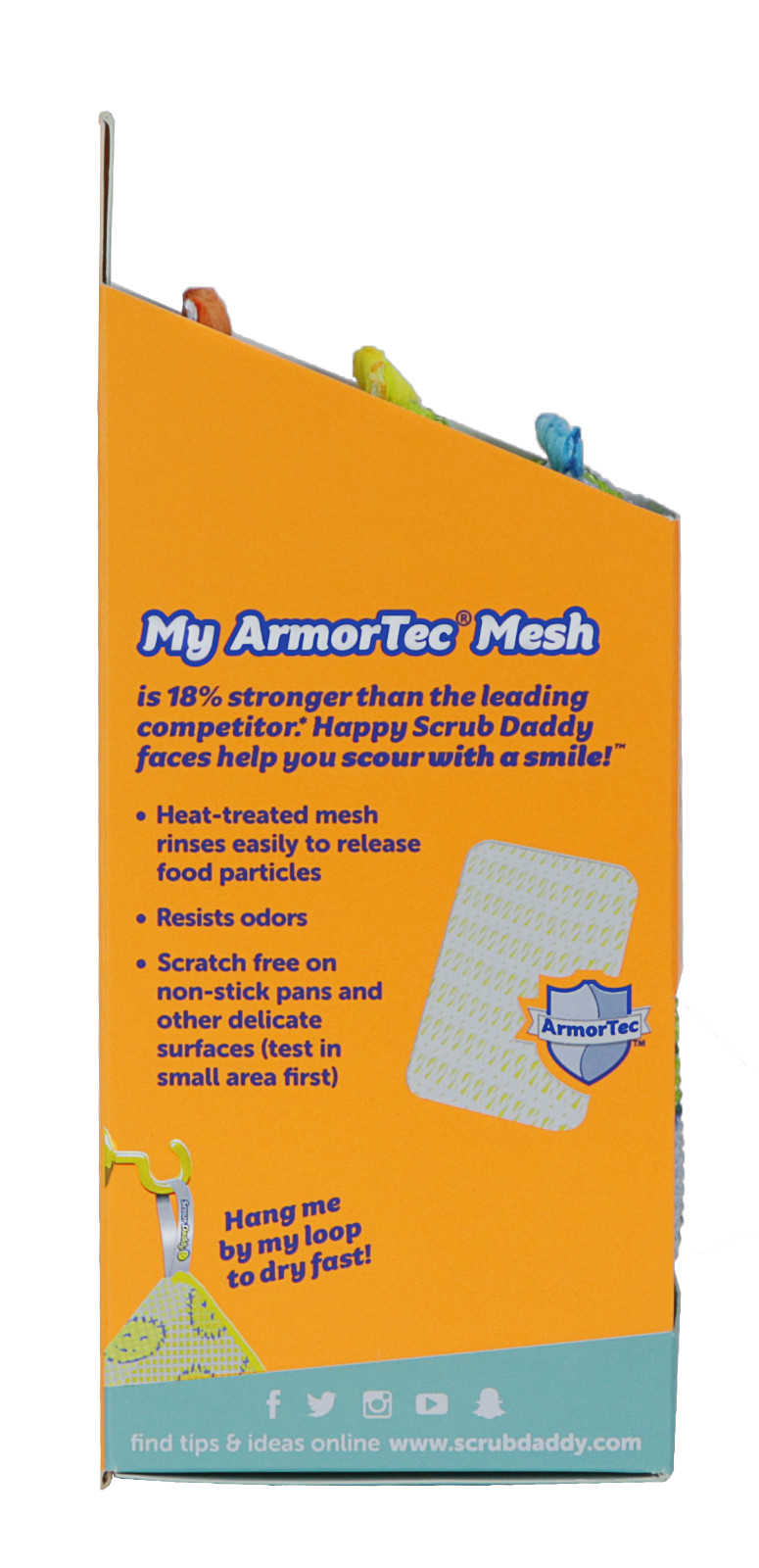 Scrub Daddy Scour Daddy Heavy Duty ArmorTec Sponge Scratch Free Cleaning 3 Pack