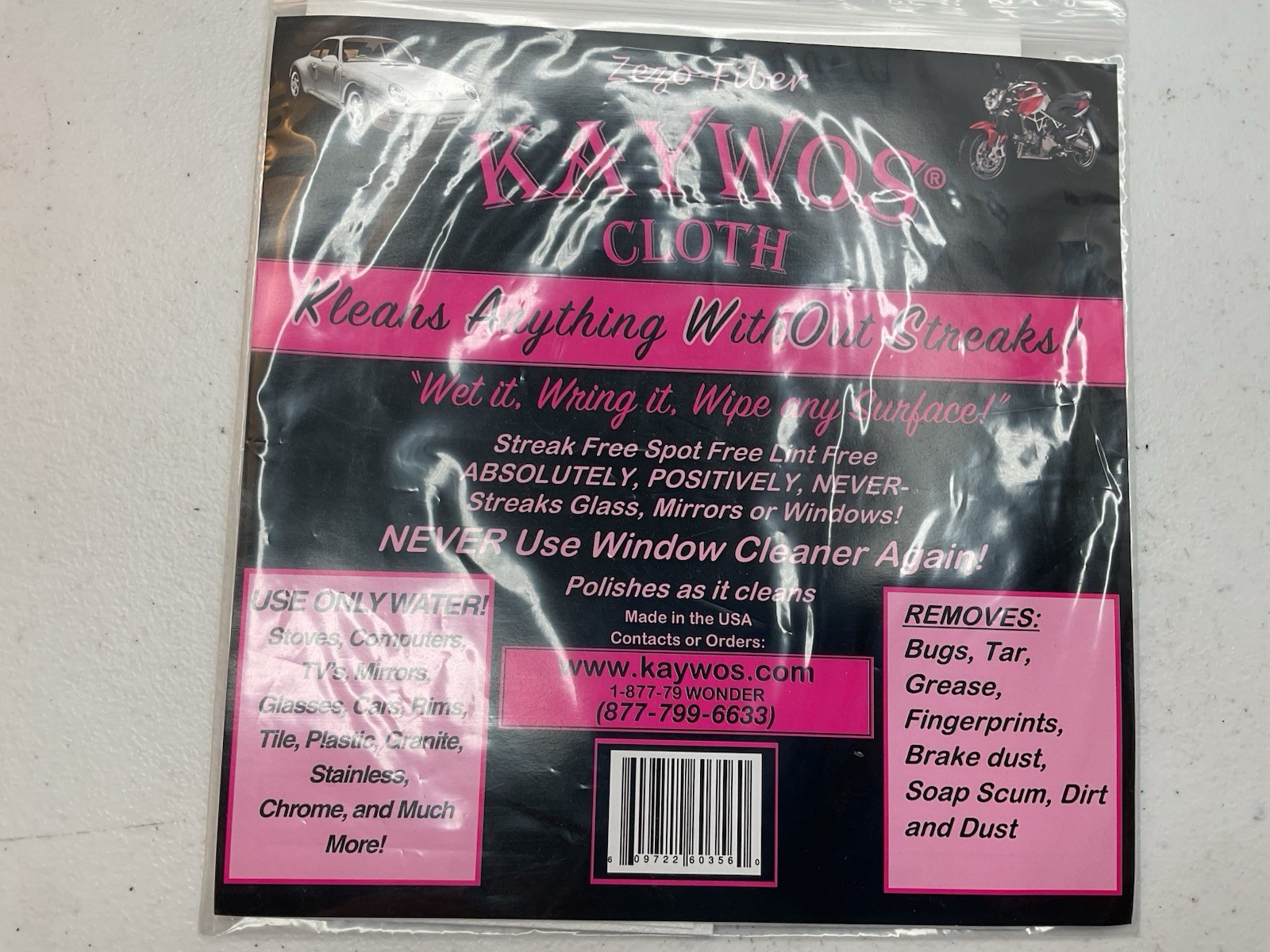 Zezo Fiber Miracle Cleaning and Polishing Cloth By Kaywos