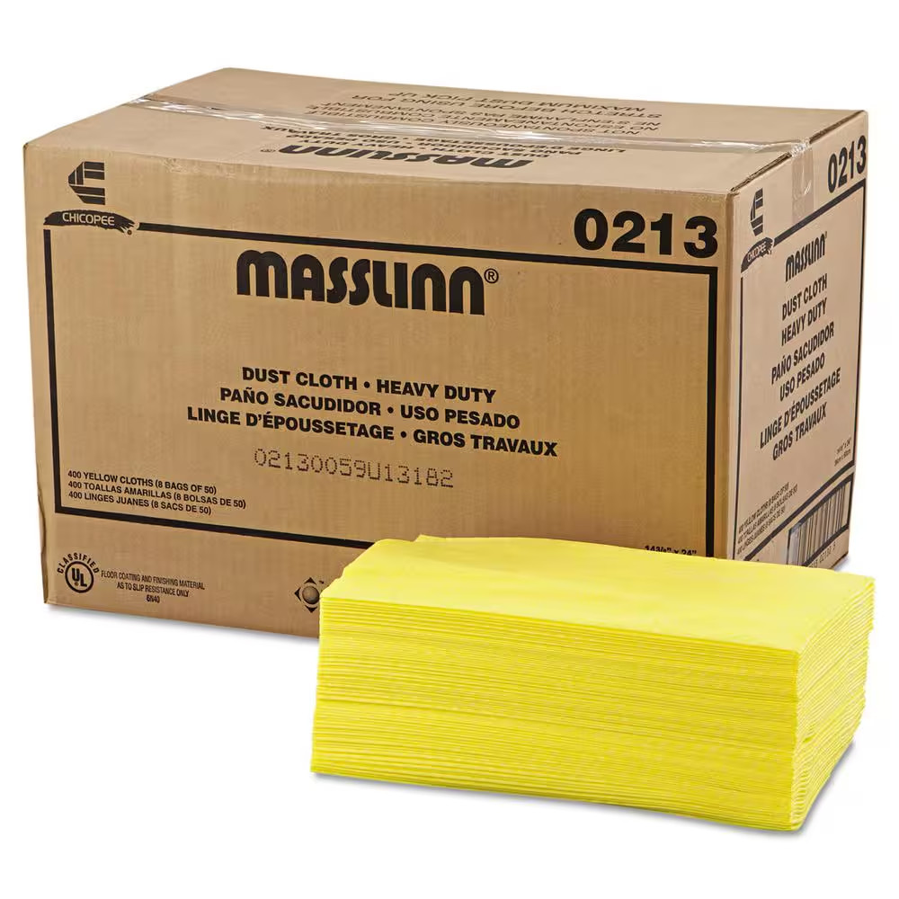 24 In. X 16 In., Yellow Masslinn Dust Cloths, 400/Count