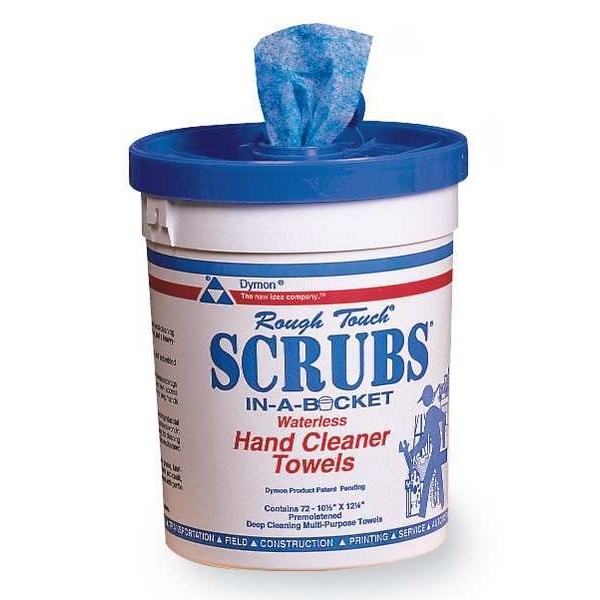 Scrubs 42272 Hand Cleaning Towels, 10 In X 12 In, Scrubs-In-A-Bucket, 72