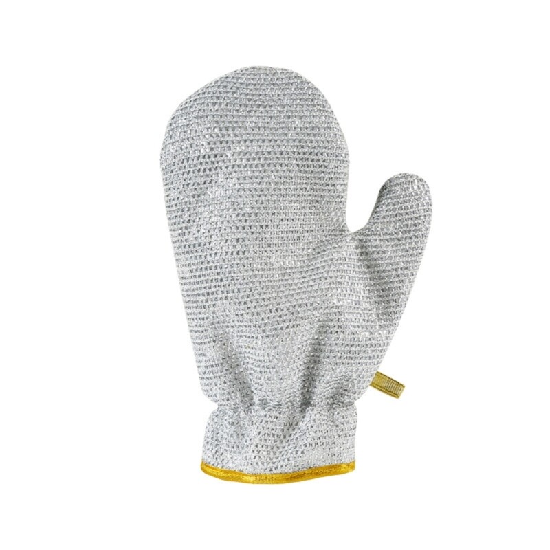 2pcs Reliable Silver Wire Cleaning Gloves Dishcloth NonSlip and Easy to Grip