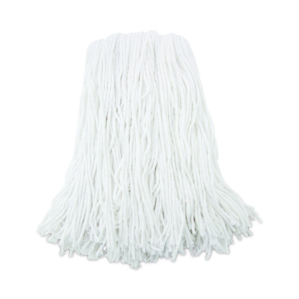Boardwalk 216RCT 16 oz. Rayon Premium Cut-End Wet Mop Heads – White (12/Ct) New