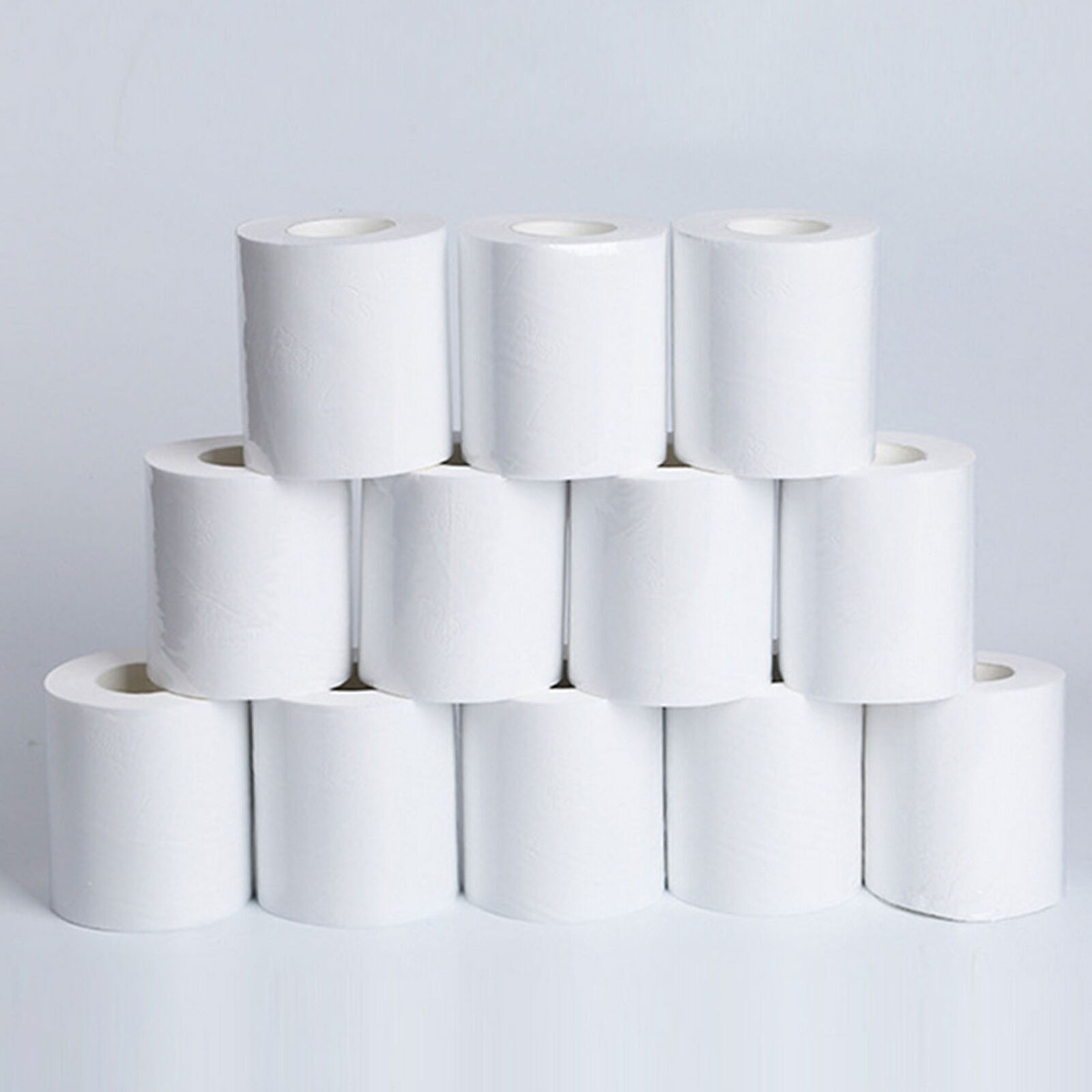 Household 10 Rolls Paper Bulk Rolls Bath Tissue Bathroom White Soft 3 Ply