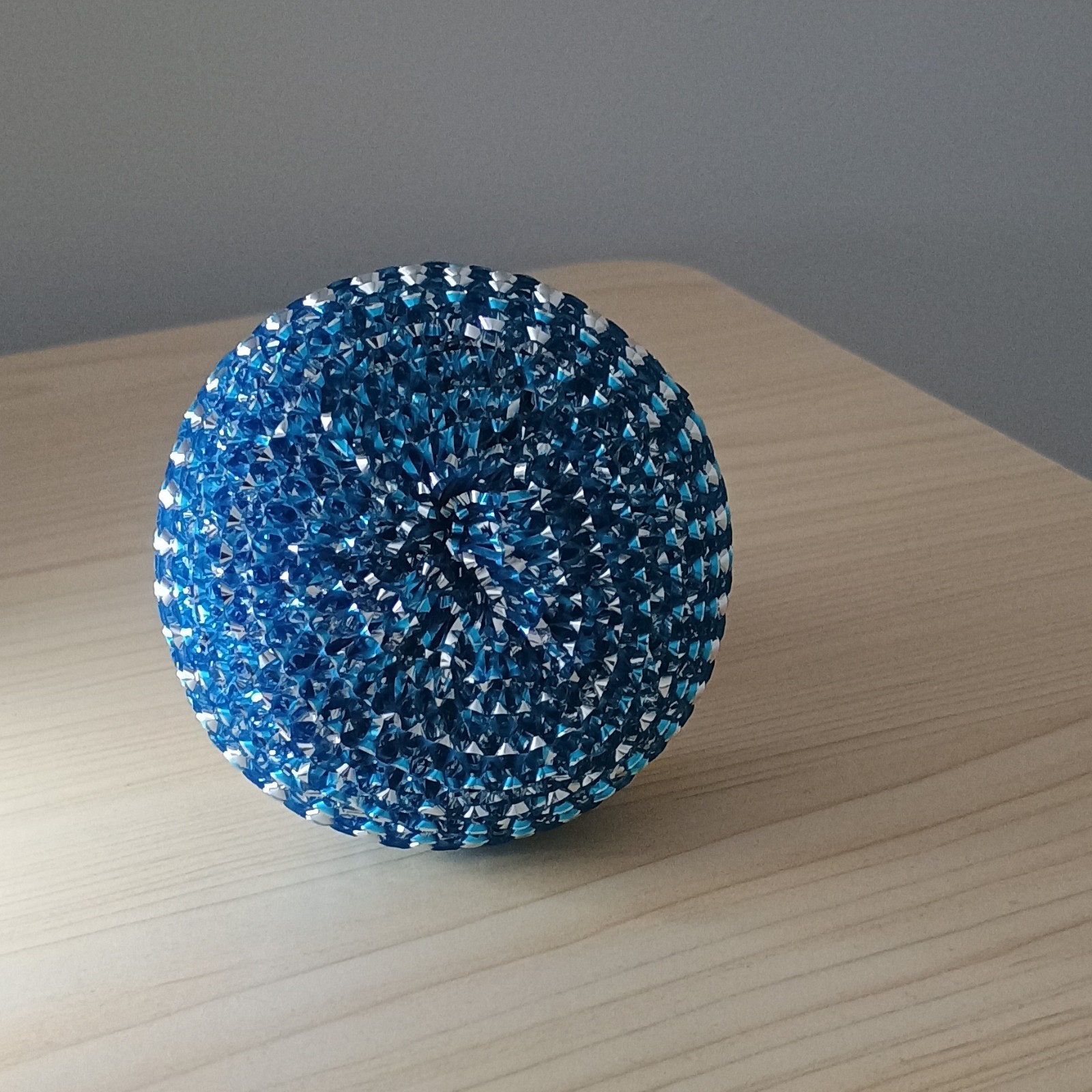 Scrub Buddies All-Purpose Scrubber Blue Silver White Plastic Easy Grip Scrubbing