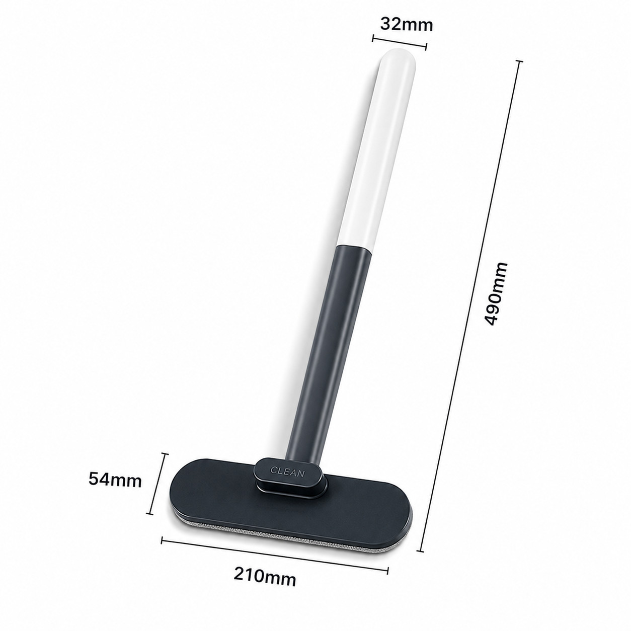 Multifunction Window Cleaning Brush Long Handle Glass Wiper Wet Dry Dust Cleaner