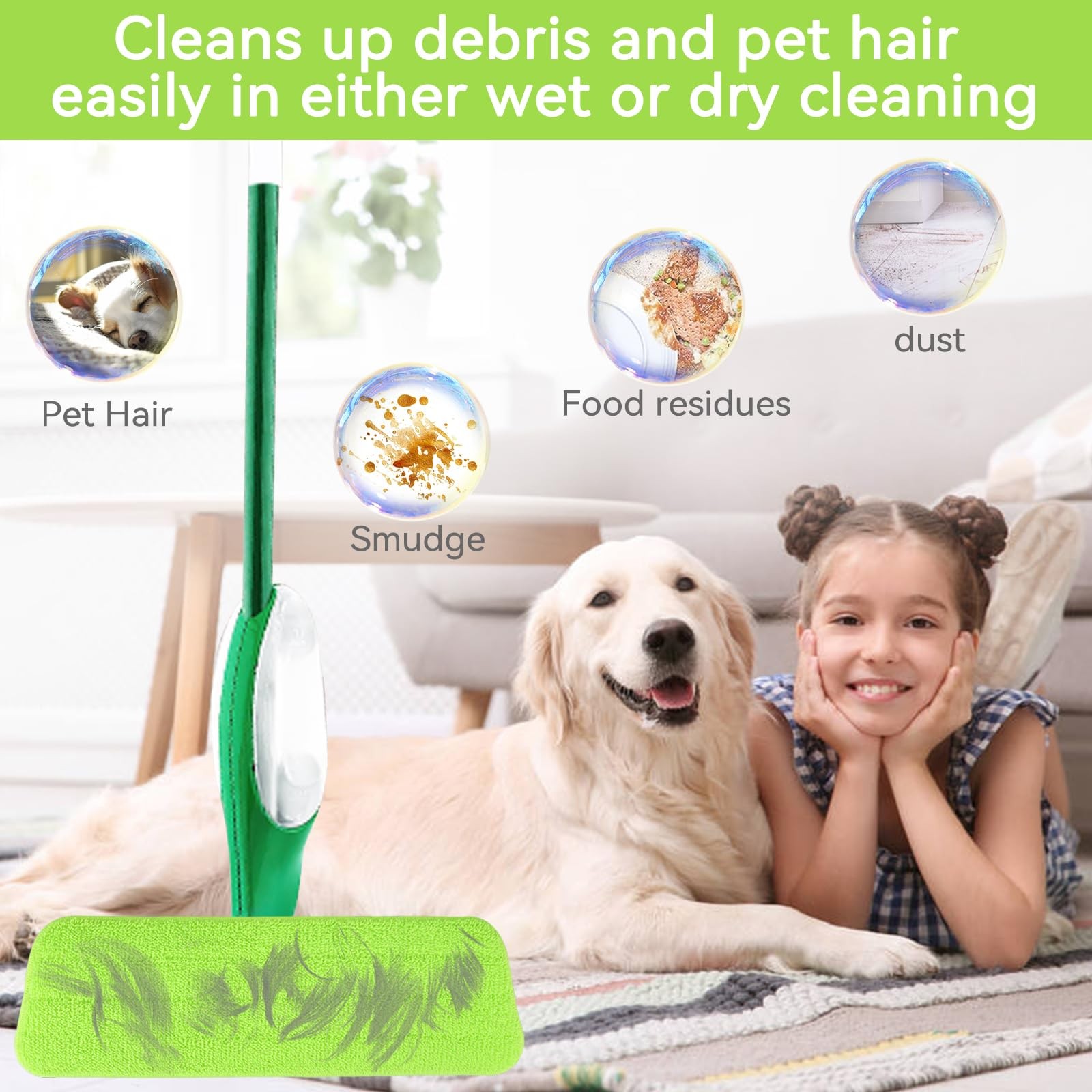 8 Pack Spray Mop Refills Compatible Libman Freedom Spray Mop Reusable & Washable