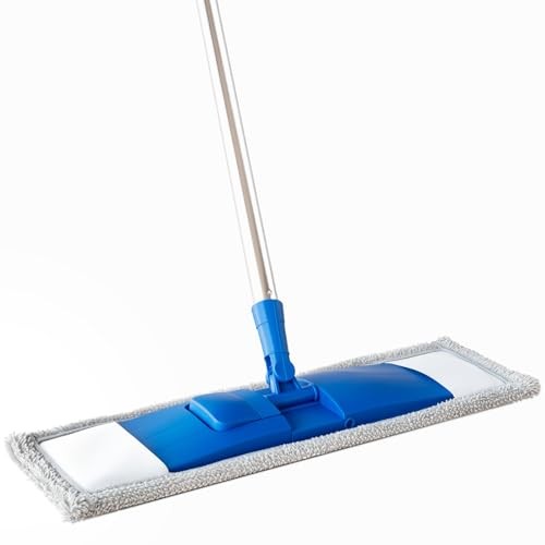 17″ Microfiber Mop for Hardwood Floor Cleaning,Mops with 50″ Stainless Steel