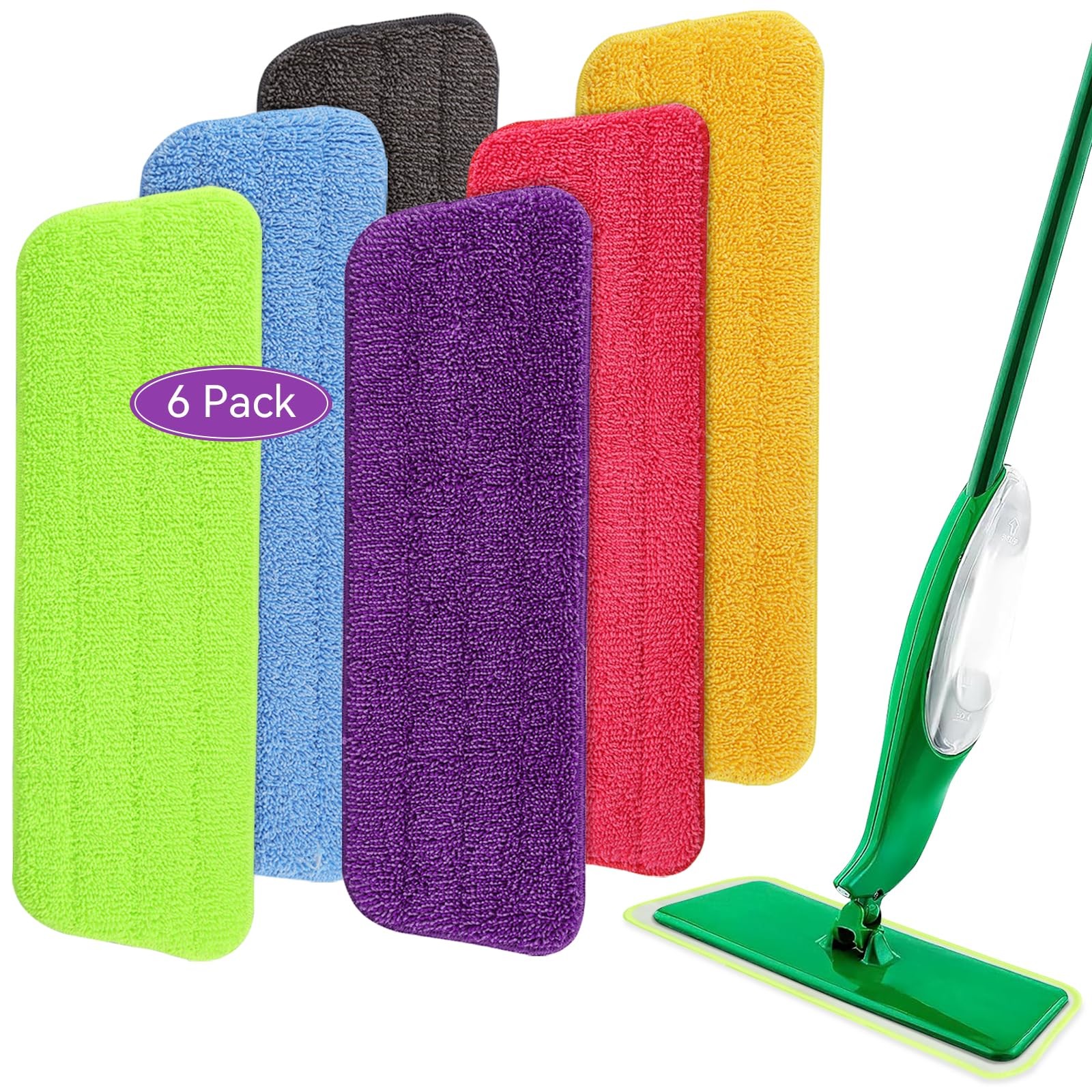 8 Pack Spray Mop Refills Compatible Libman Freedom Spray Mop Reusable & Washable