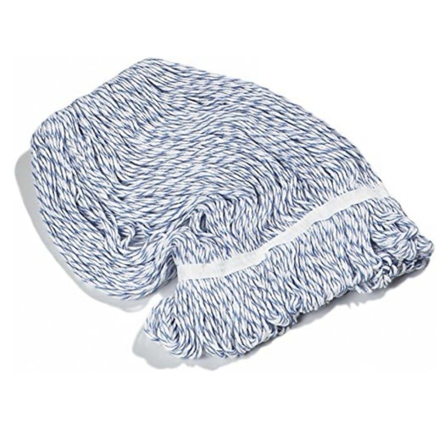 Carlisle Mop Head Rayon Cotton Blend, Medium, Blue 369670B14 (Lot Of 10) 🔥