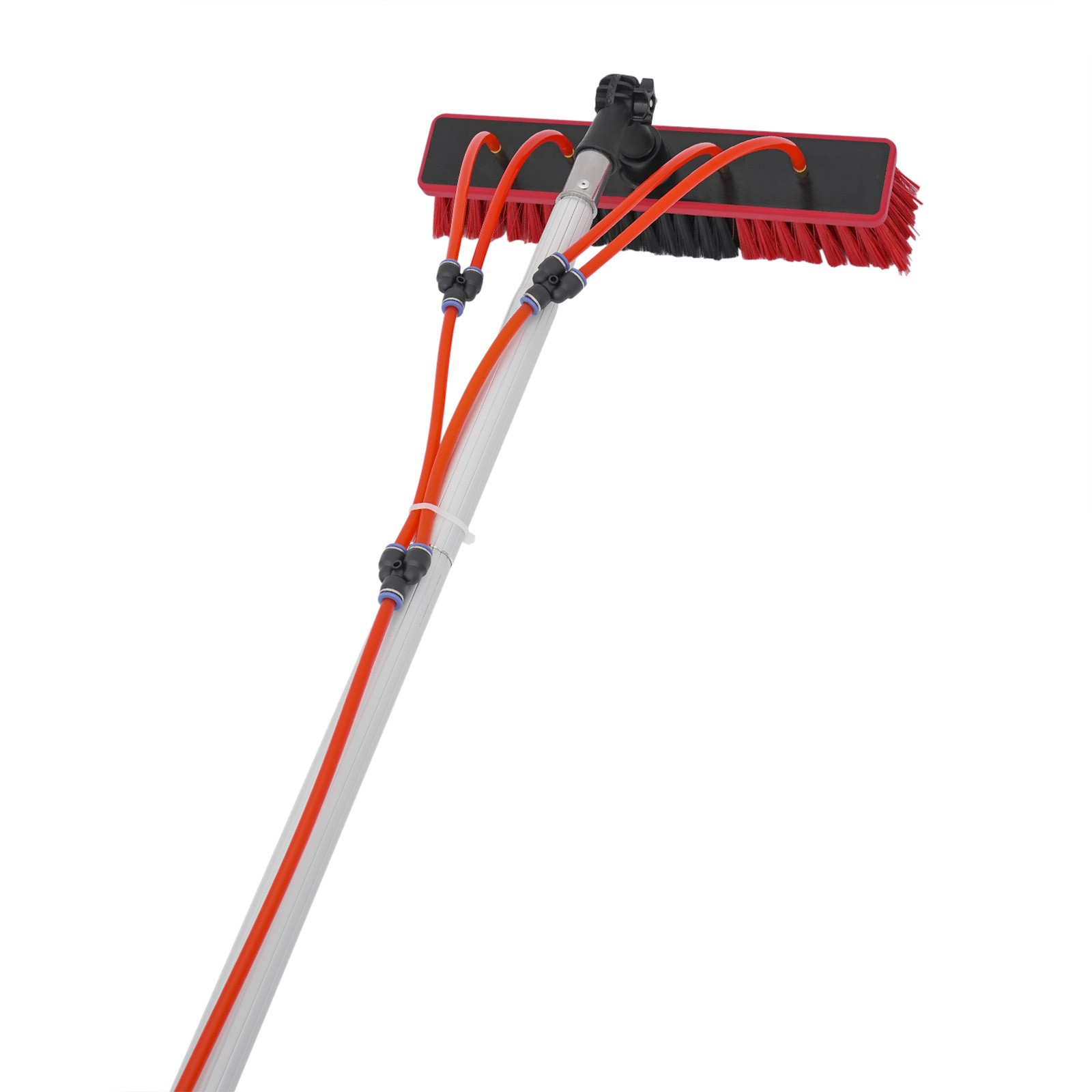 Long Reach Solar Panel Cleaning Brush Kit, Window Cleaning Water-Fed Rod Kit, 3m