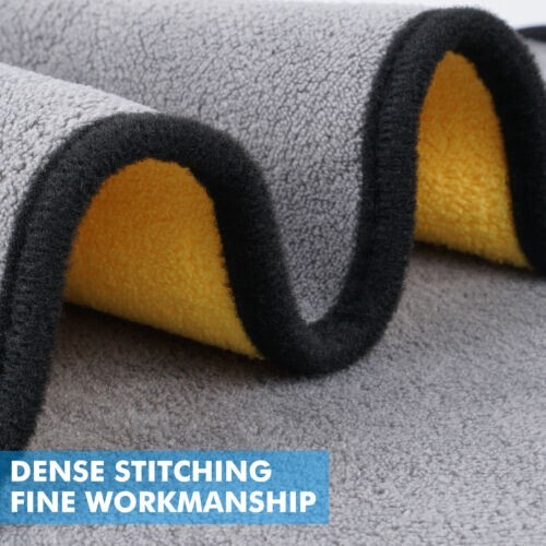 Yellow 10X Car Wash Microfiber Towel 24×12” Cleaning Drying Car Care Soft Cloth