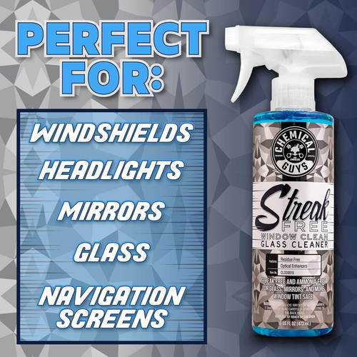Chemical Guys CLD30016 Streak Free Glass & Window Cleaner (Works on Glass,…