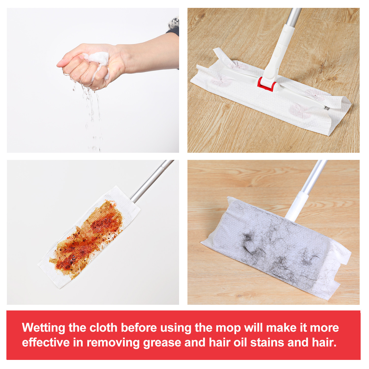 30PCS Dry Mop Refills Disposable Cleaning Cloths for Hardwood Tile Vinyl Floor