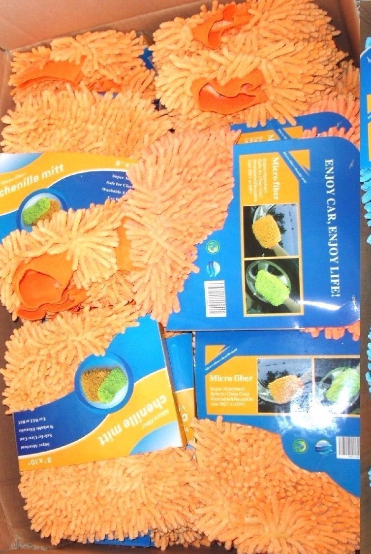 50pcs High Quality Large Chenille Microfiber Cleaning Wash Mitt