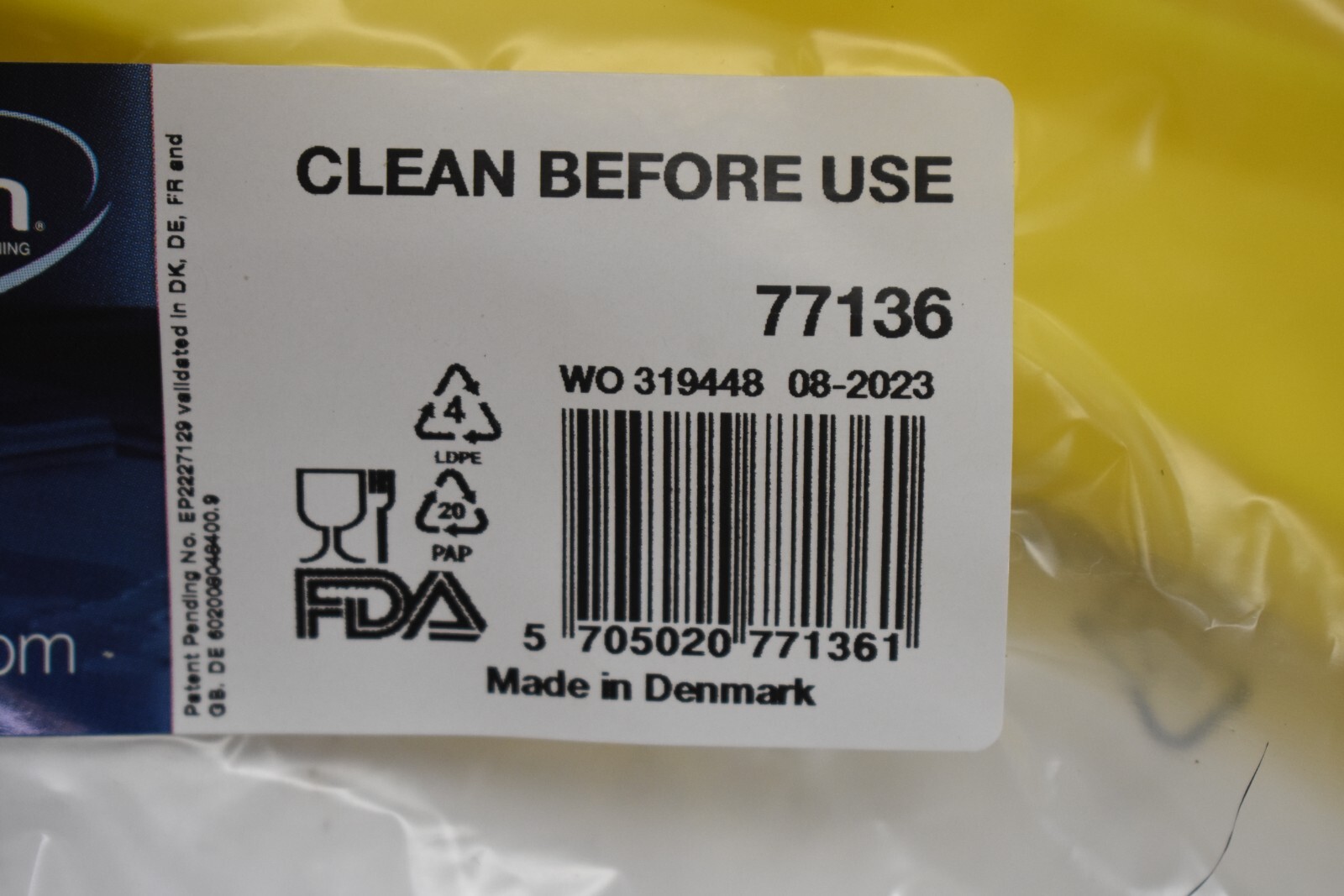 Vikan 77136 20″ Double Blade Ultra Hygiene Floor Squeegee Head Yellow Single