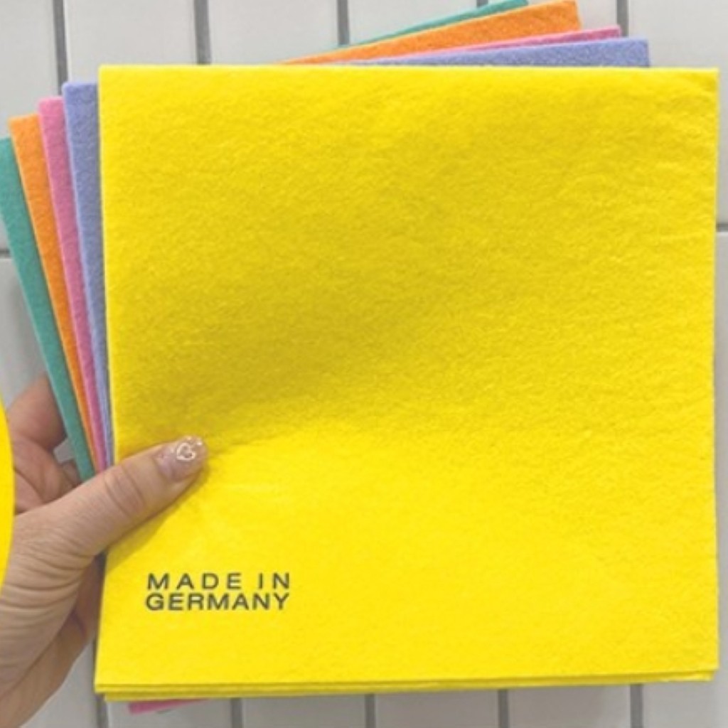 20pcs German Viscose Nonwoven Dish Cloths 5 Colors Kitchen Cleaning Rag Set