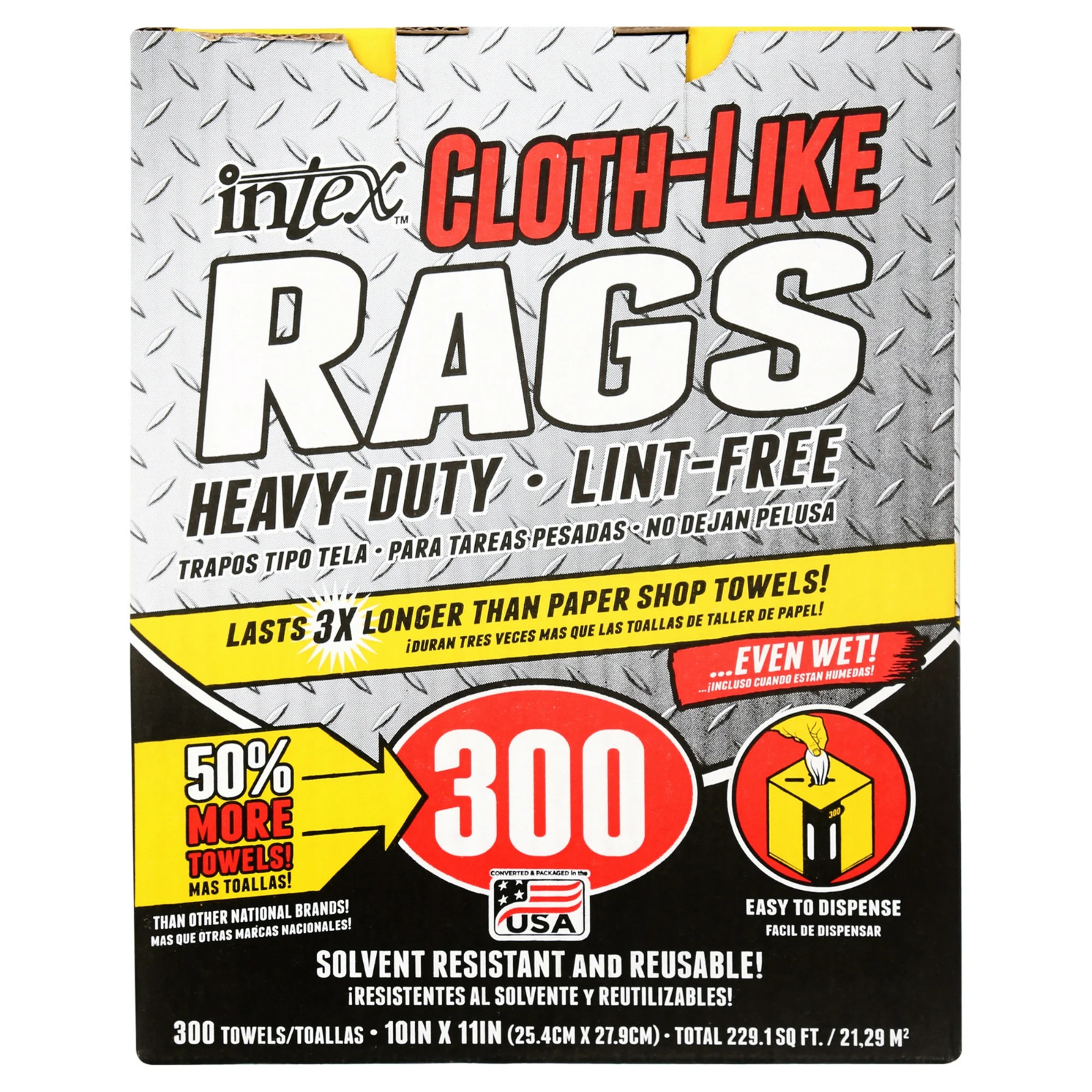 Intex NW-00255-300W Cloth-Like Rags – 300 Count
