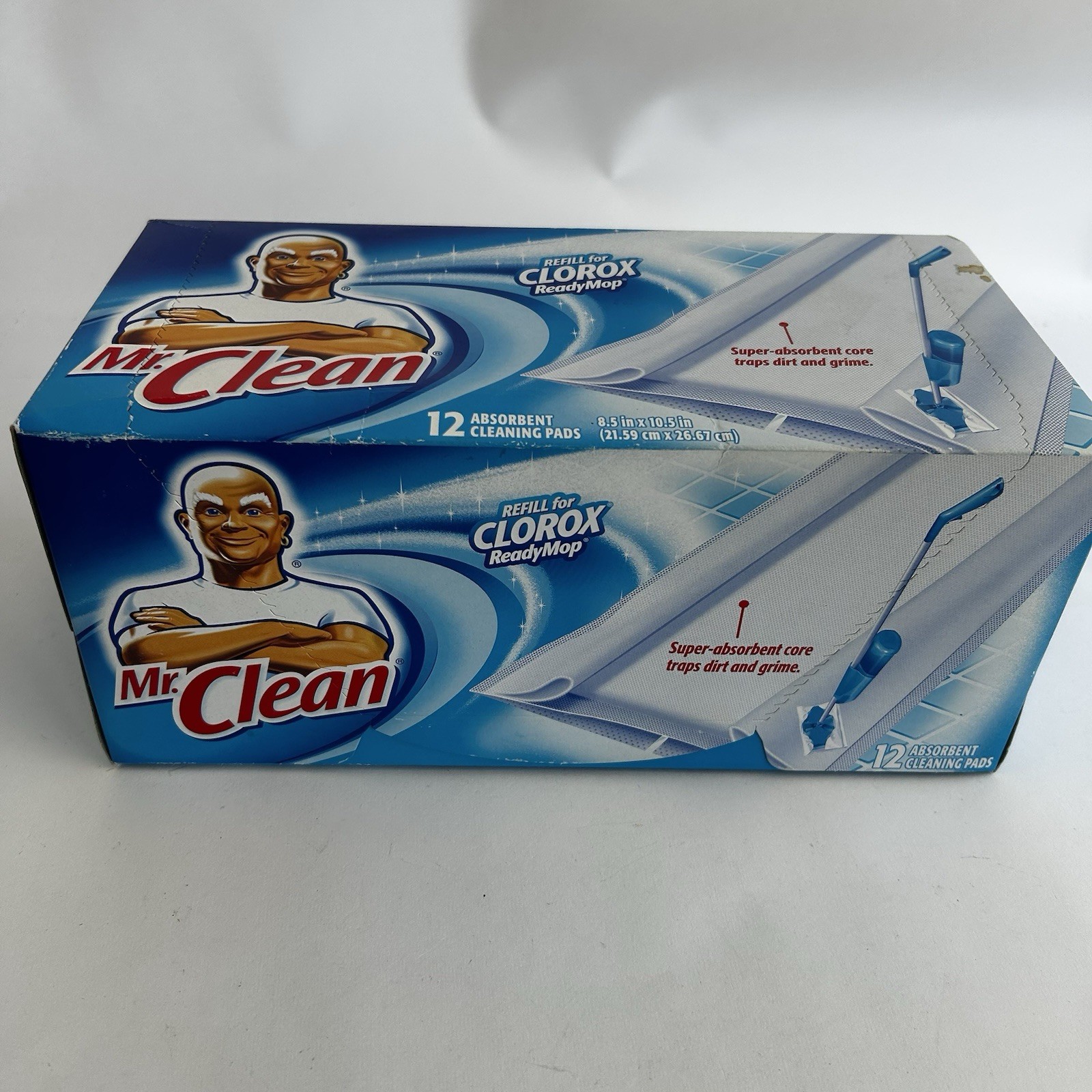 Mr Clean Refill for Clorox Ready Mop 12 Pads NOS Discontinued Box Germany 2004