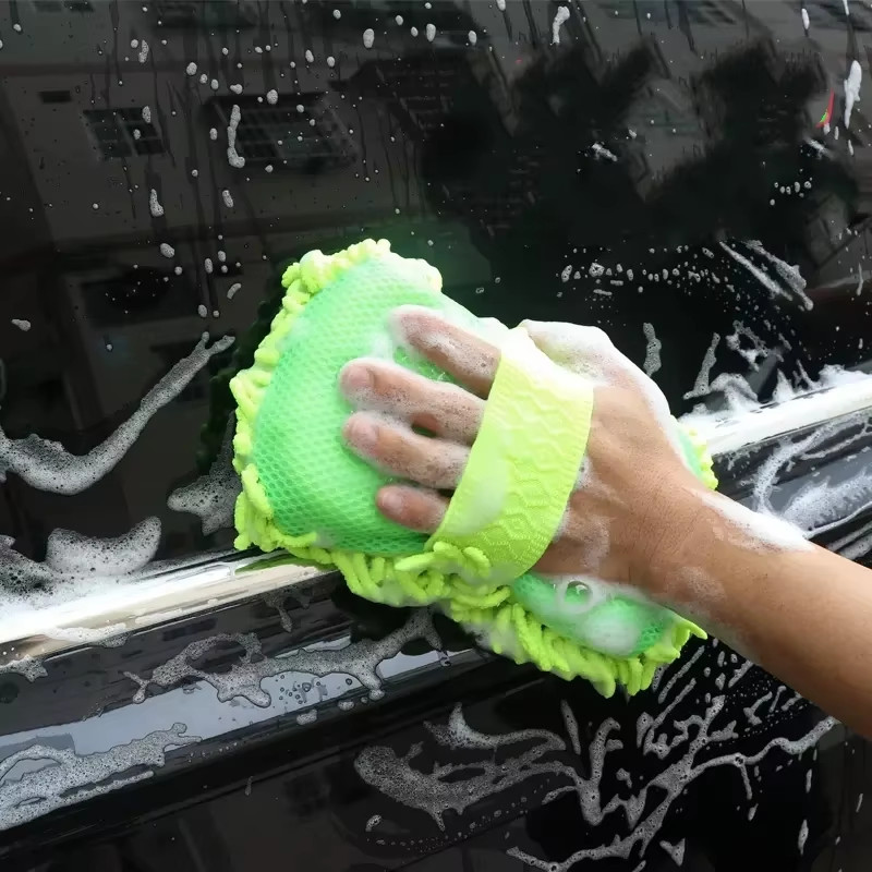Microfiber Car Washer Sponge Cleaning Car Care Detailing Brushes Washing Towel A