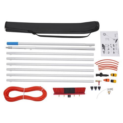 Solar Panel Window Cleaning Tool Outdoor Cleaning Brush & Pole Cleaning Kit