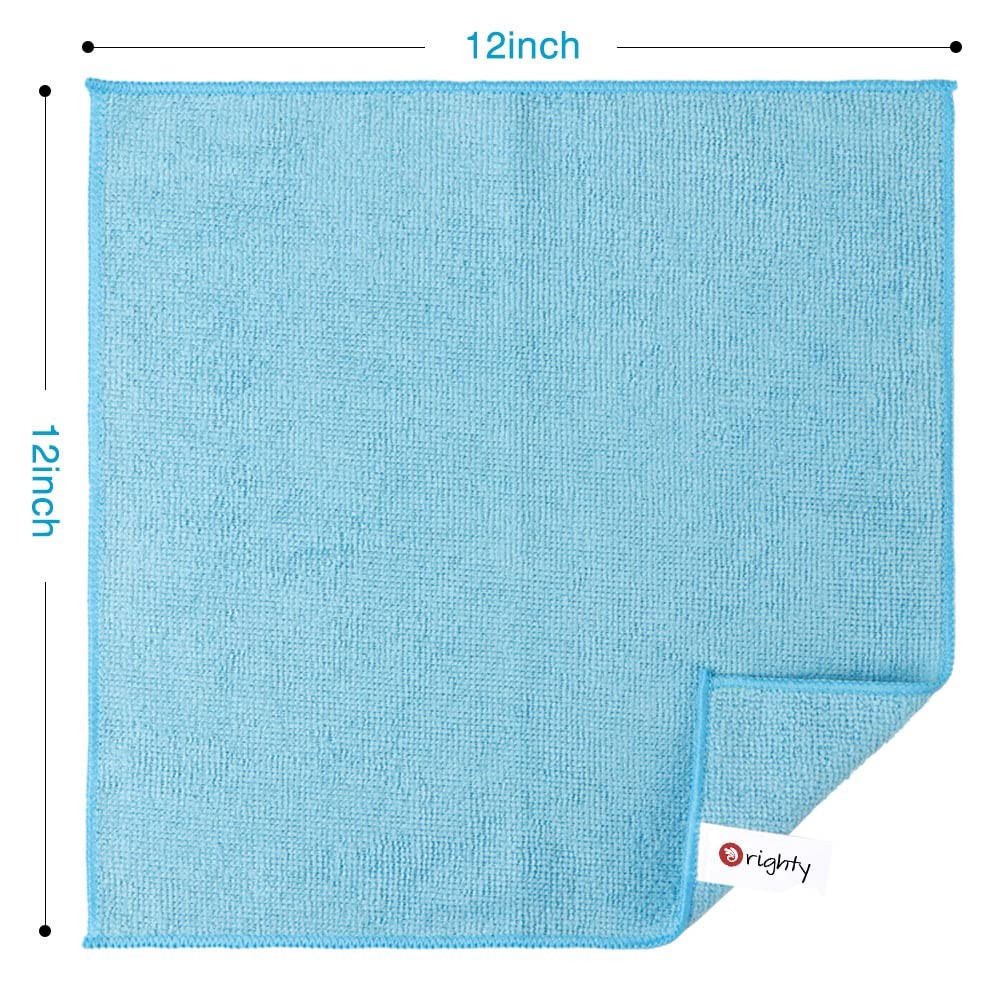 Orighty Microfiber Cleaning Cloth Pack of 12, Multicolor