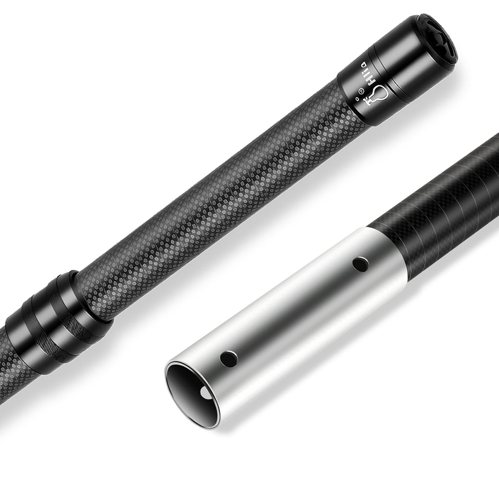 Pool Pole Carbon Fiber, Premium15FT Pool Pole telescopic 4.6 to 15 FT, Adjust…